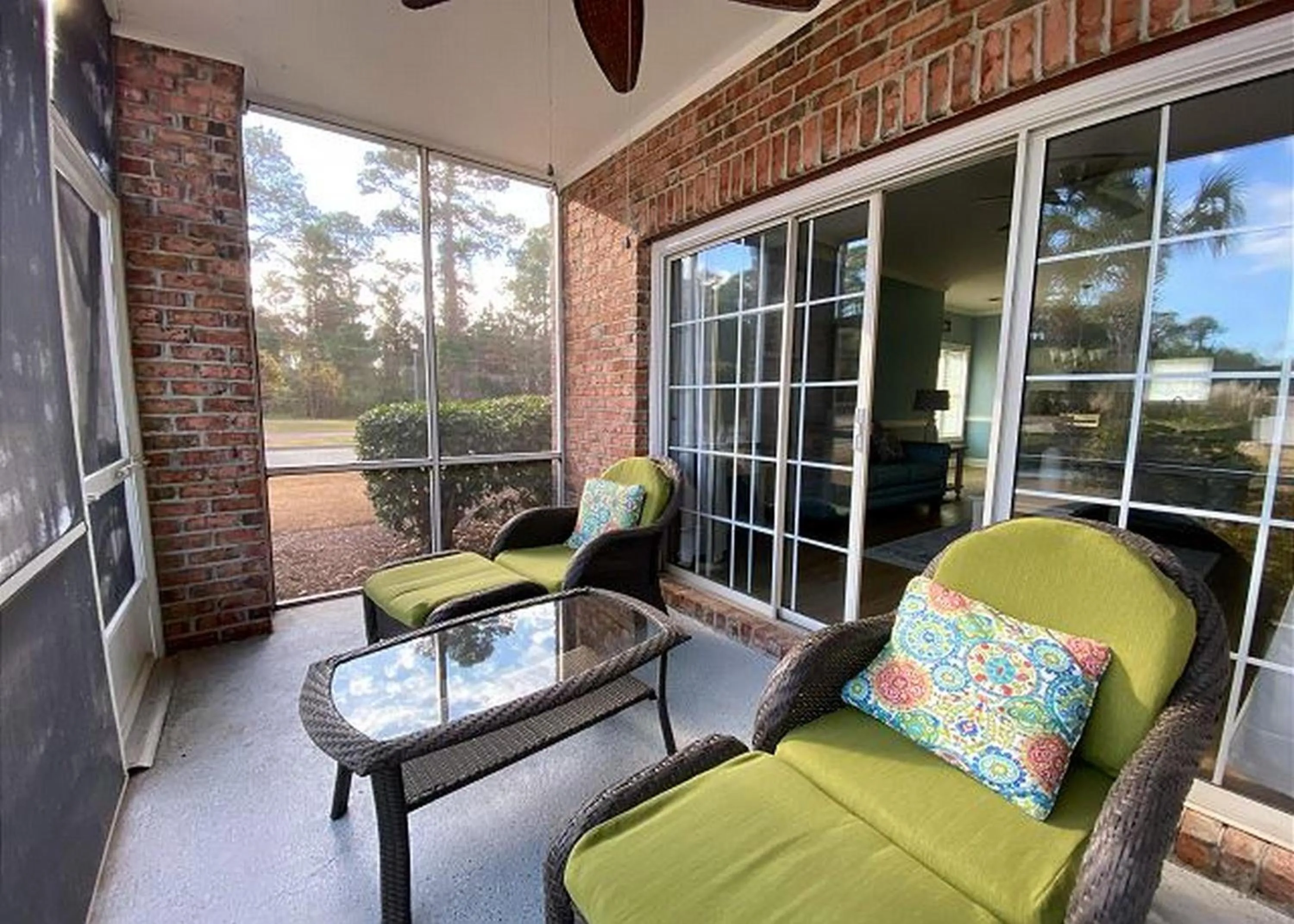 Seating area in Magnolia Place by Palmetto Vacations