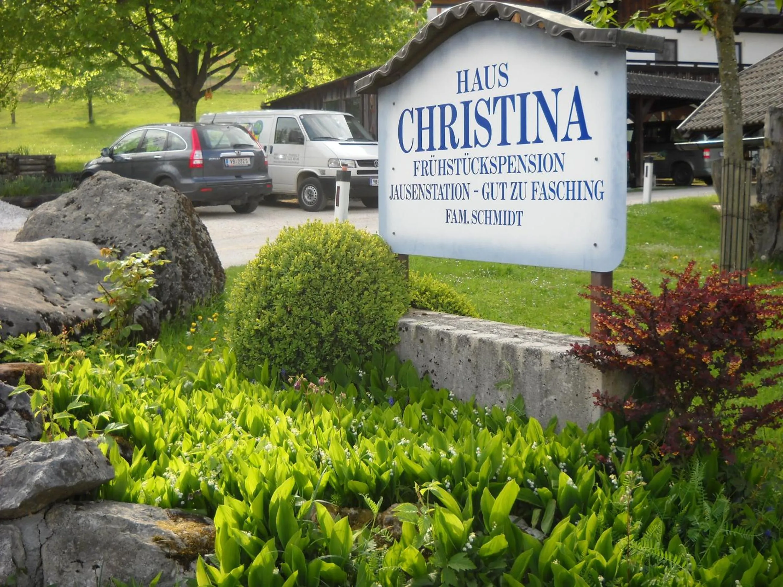 Facade/entrance in Pension Christina