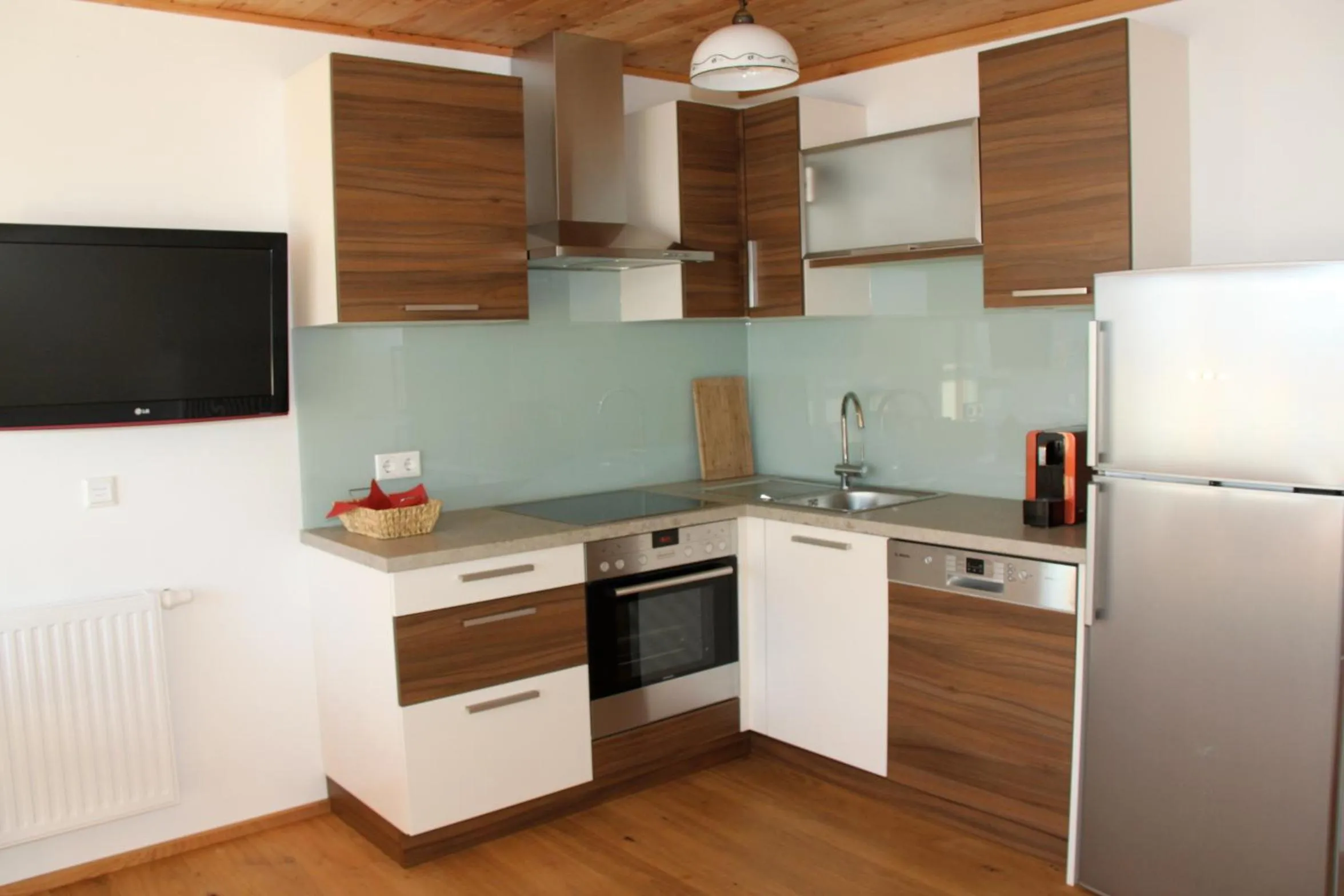 Kitchen or kitchenette in Pension Christina