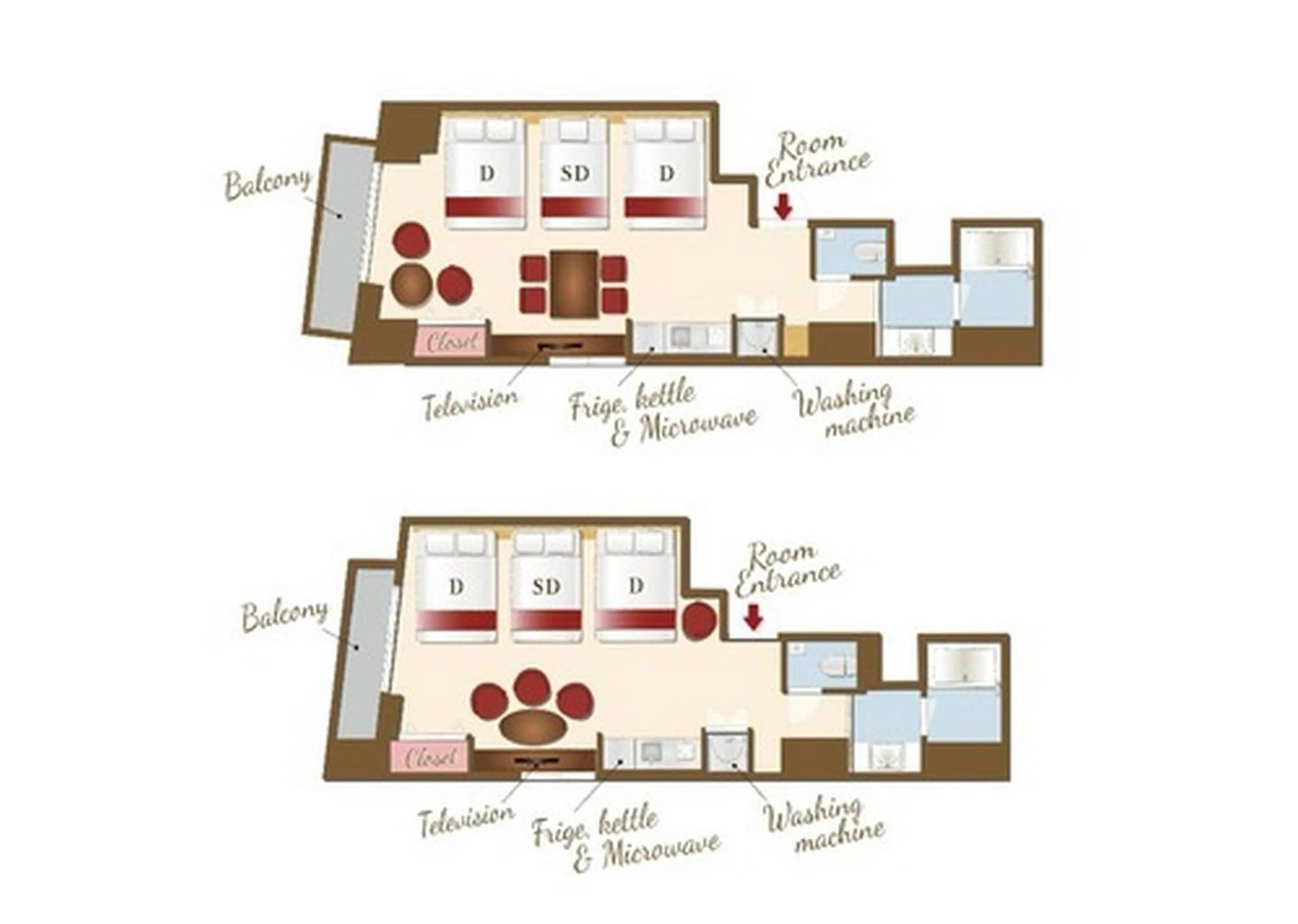 Floor plan in RESI STAY Hotel Sun Chlorella