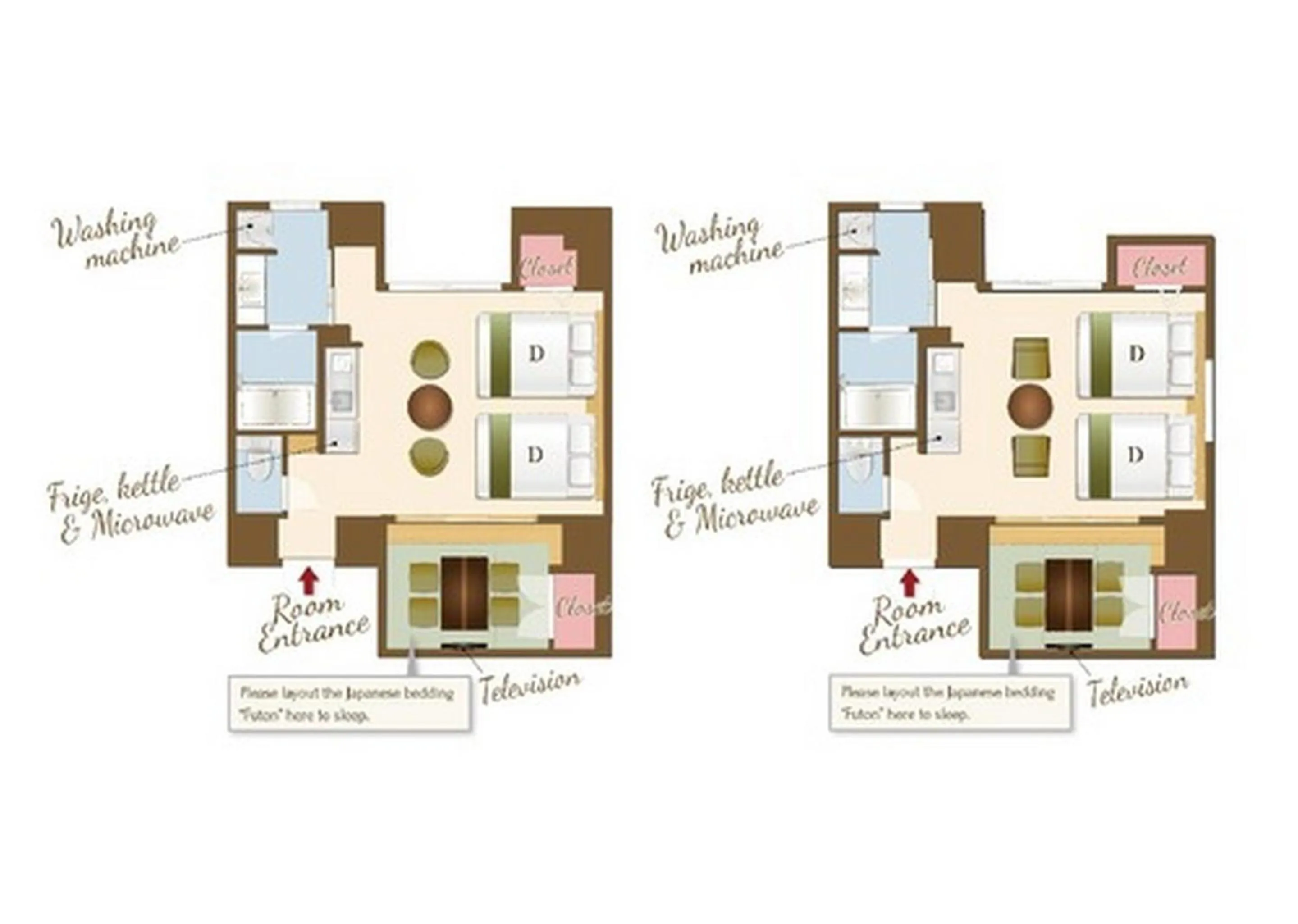 Floor plan in RESI STAY Hotel Sun Chlorella