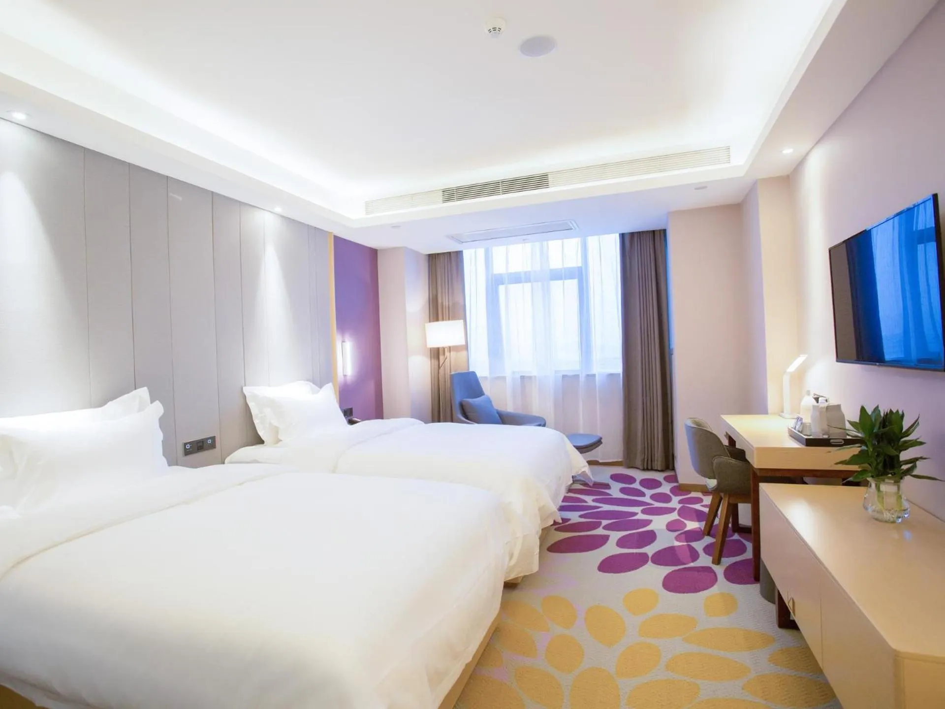 Bed in Lavande Hotel Nanchang West Railway Station Guobo Subway Station