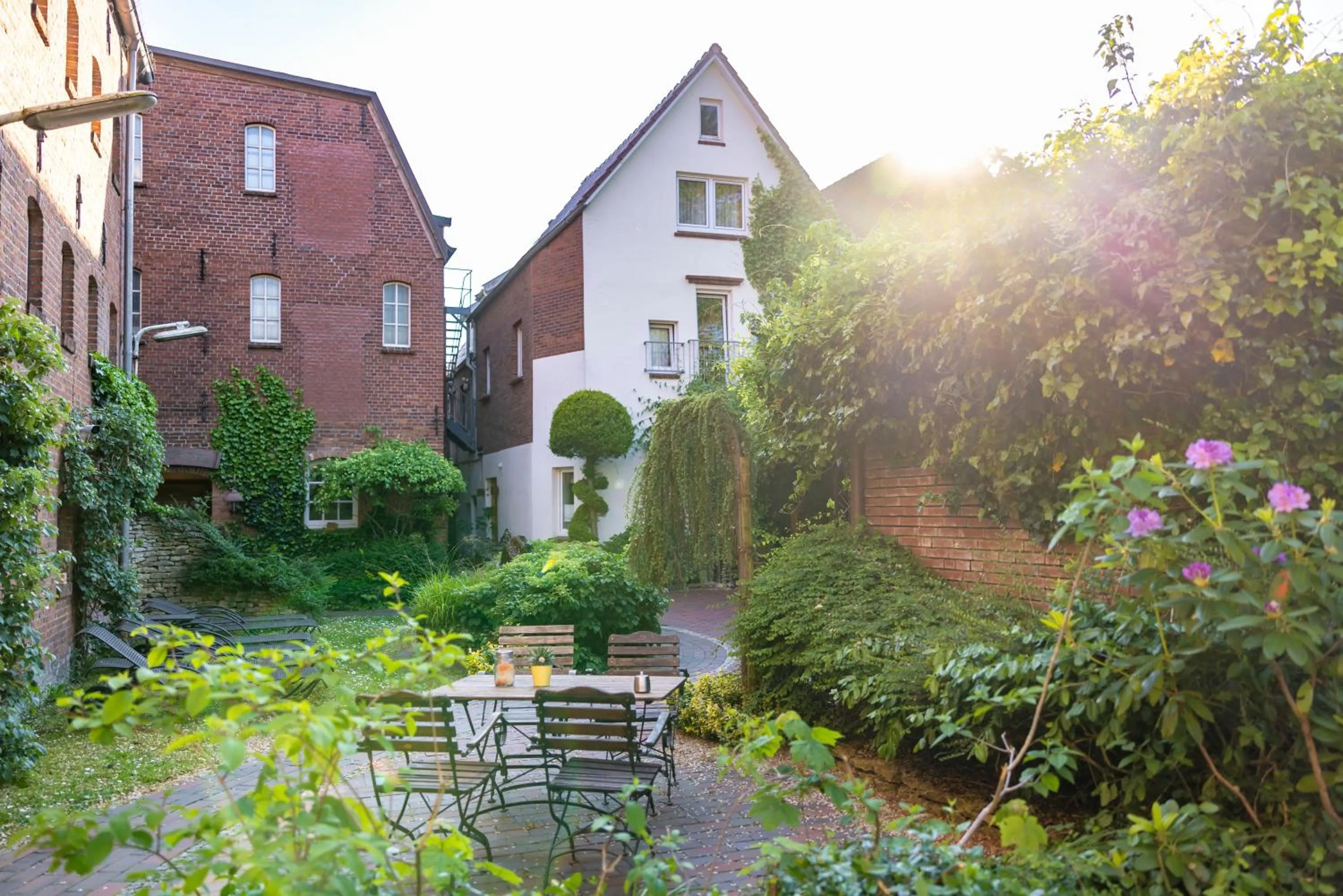Garden view in Romantik Hotel Reichshof