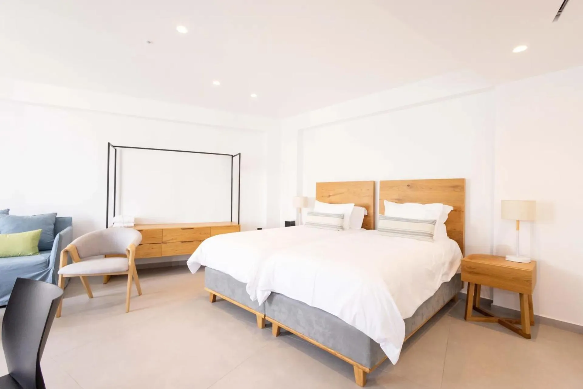 Bed in Aeifos Boutique Hotel