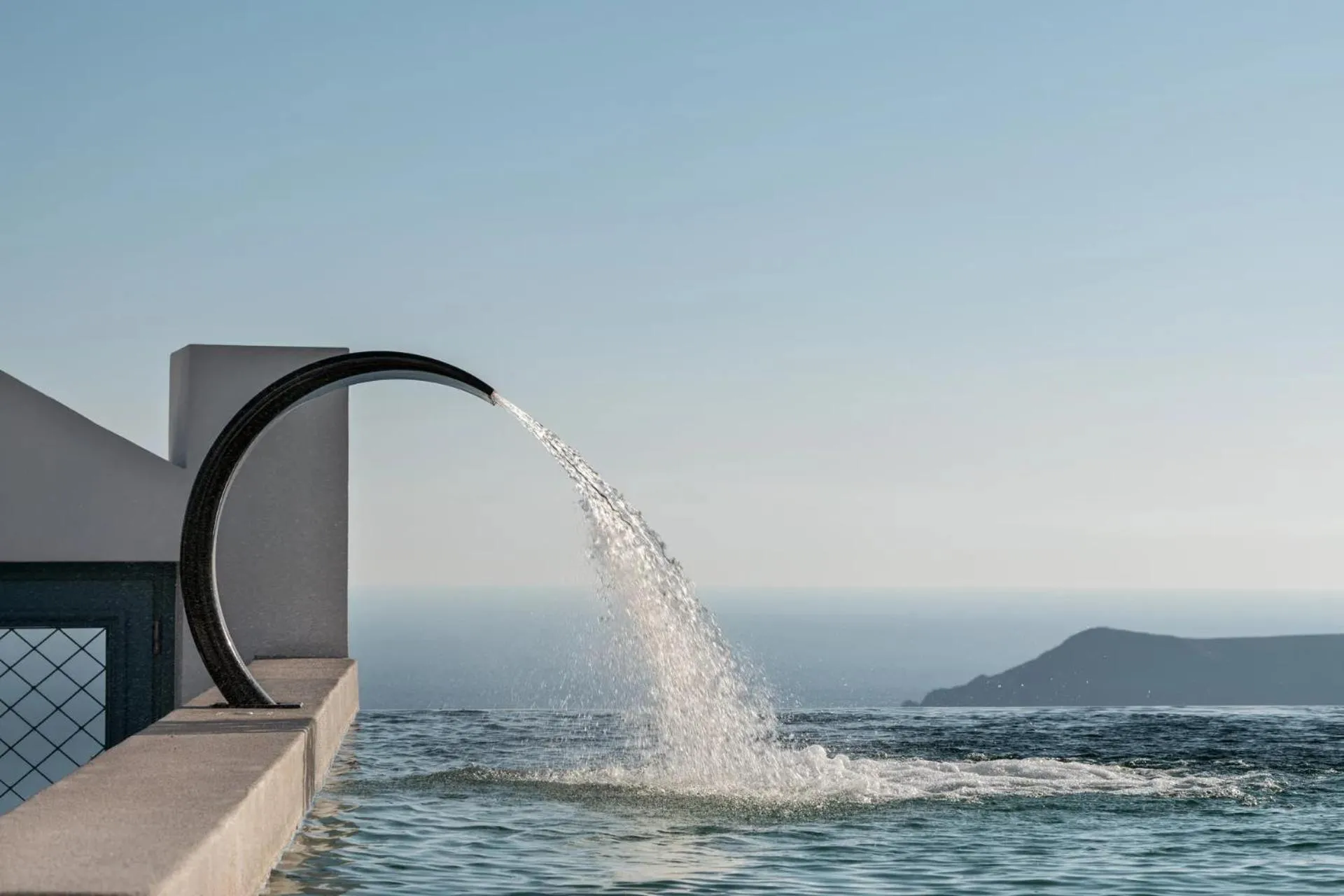 Pool view in Aeifos Boutique Hotel