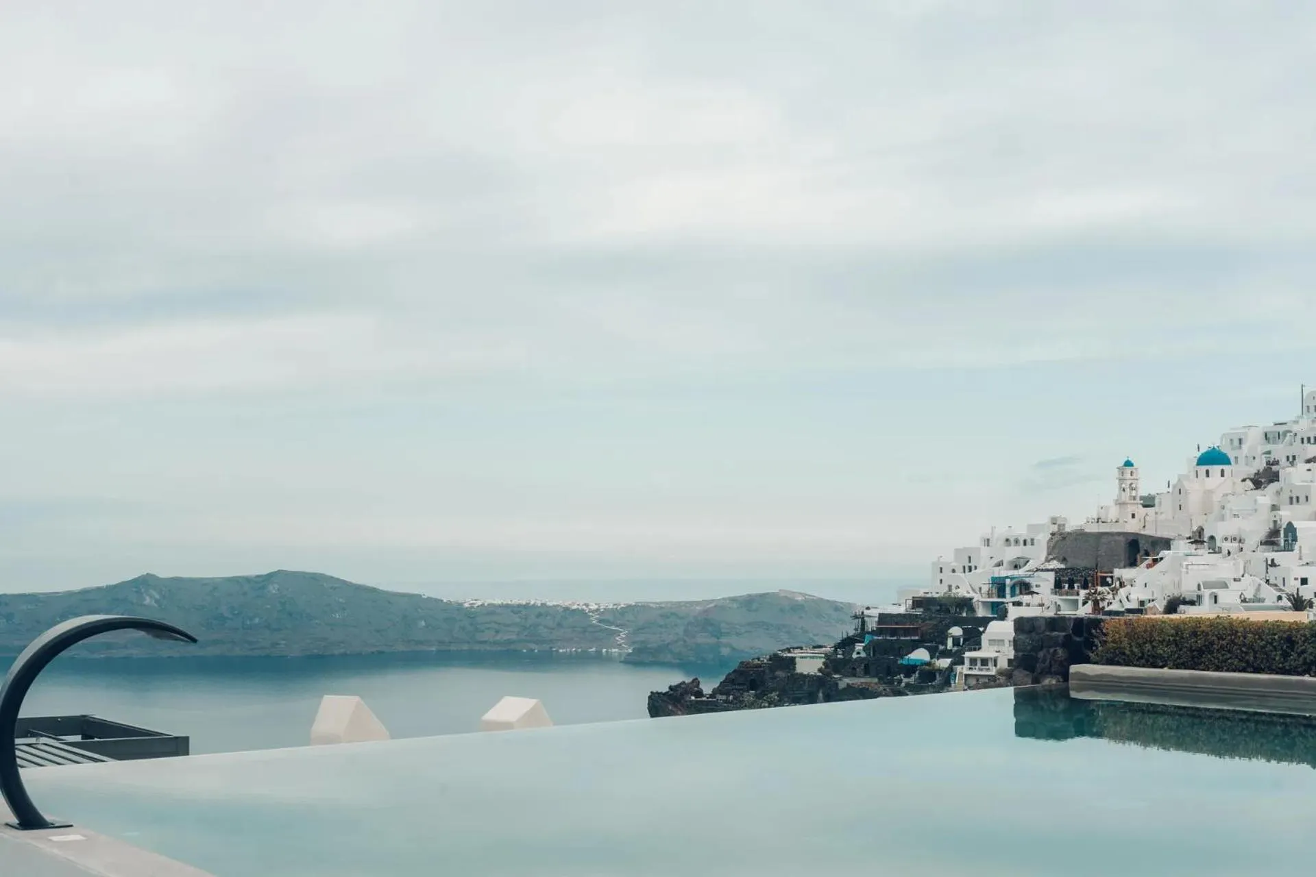 Pool view in Aeifos Boutique Hotel