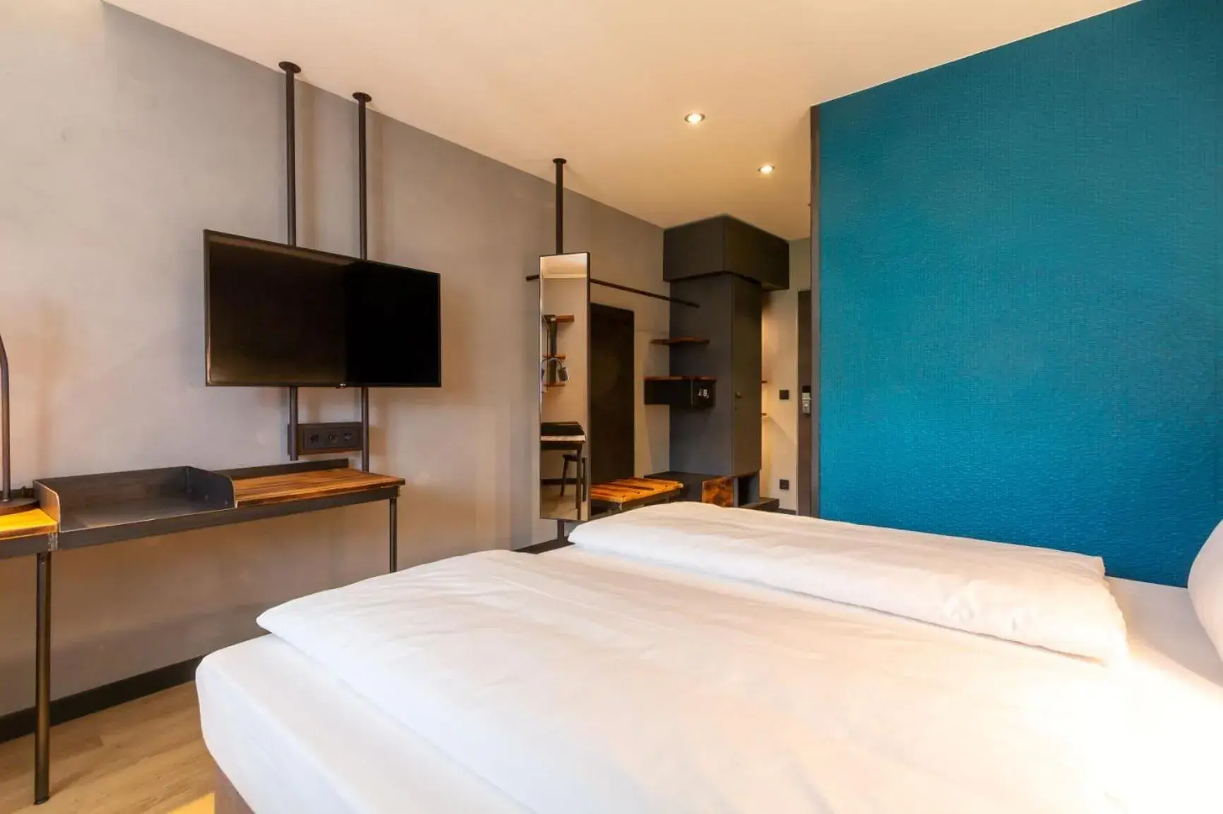 Bed in Unsöld's Factory Hotel Bed in Unsöld's Factory Hotel