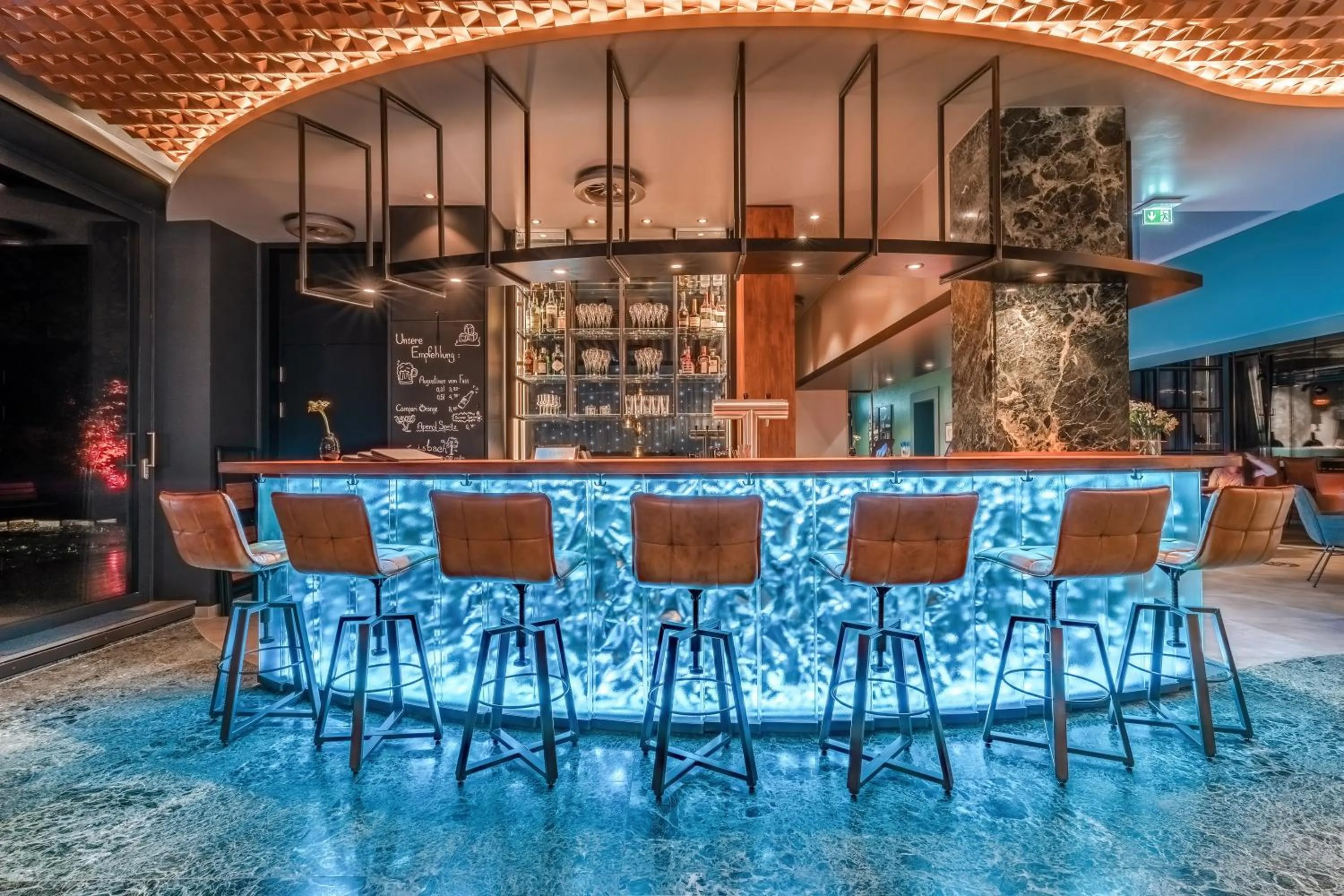 Lobby or reception in Unsöld's Factory Hotel