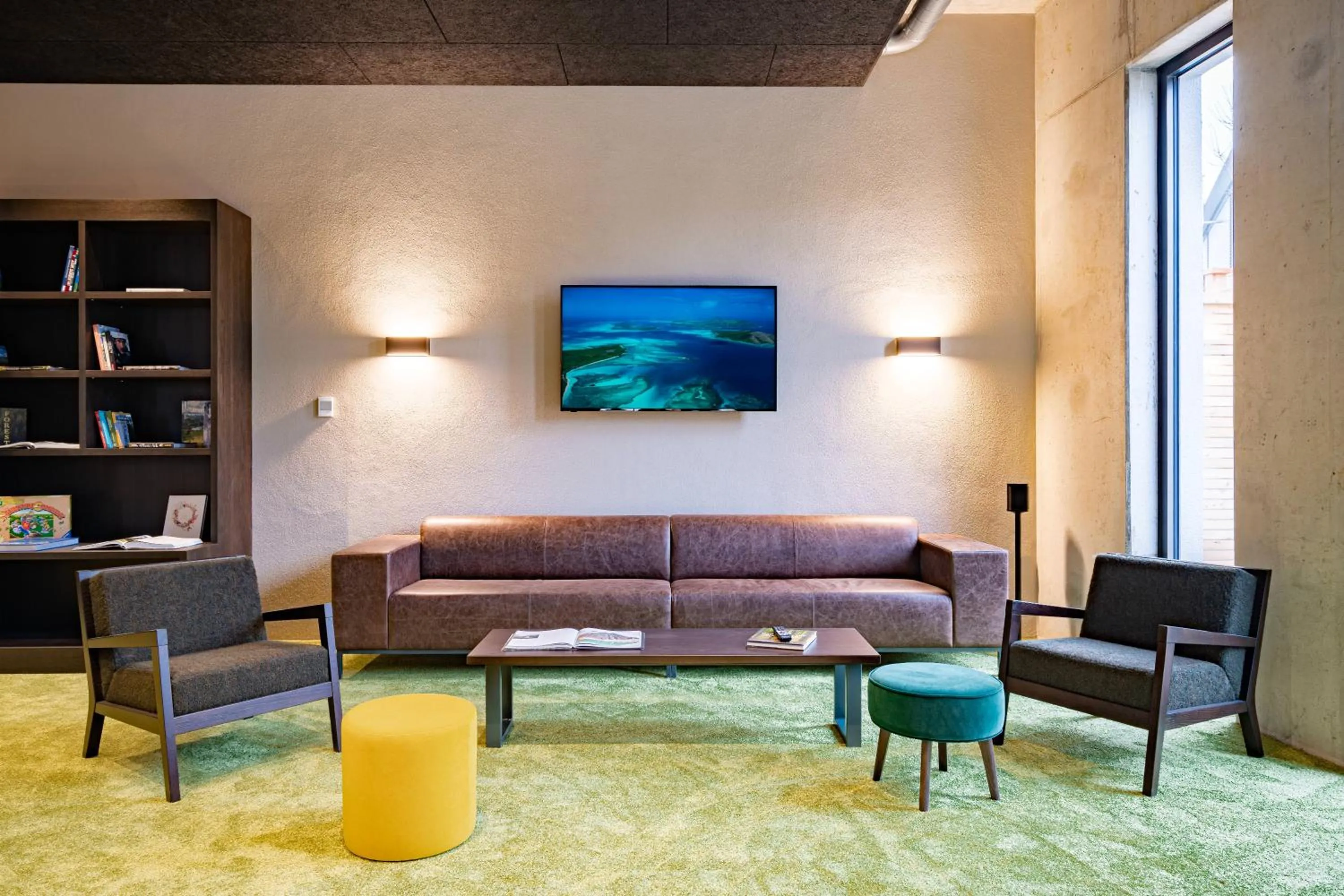 Seating area in das flax allgäu