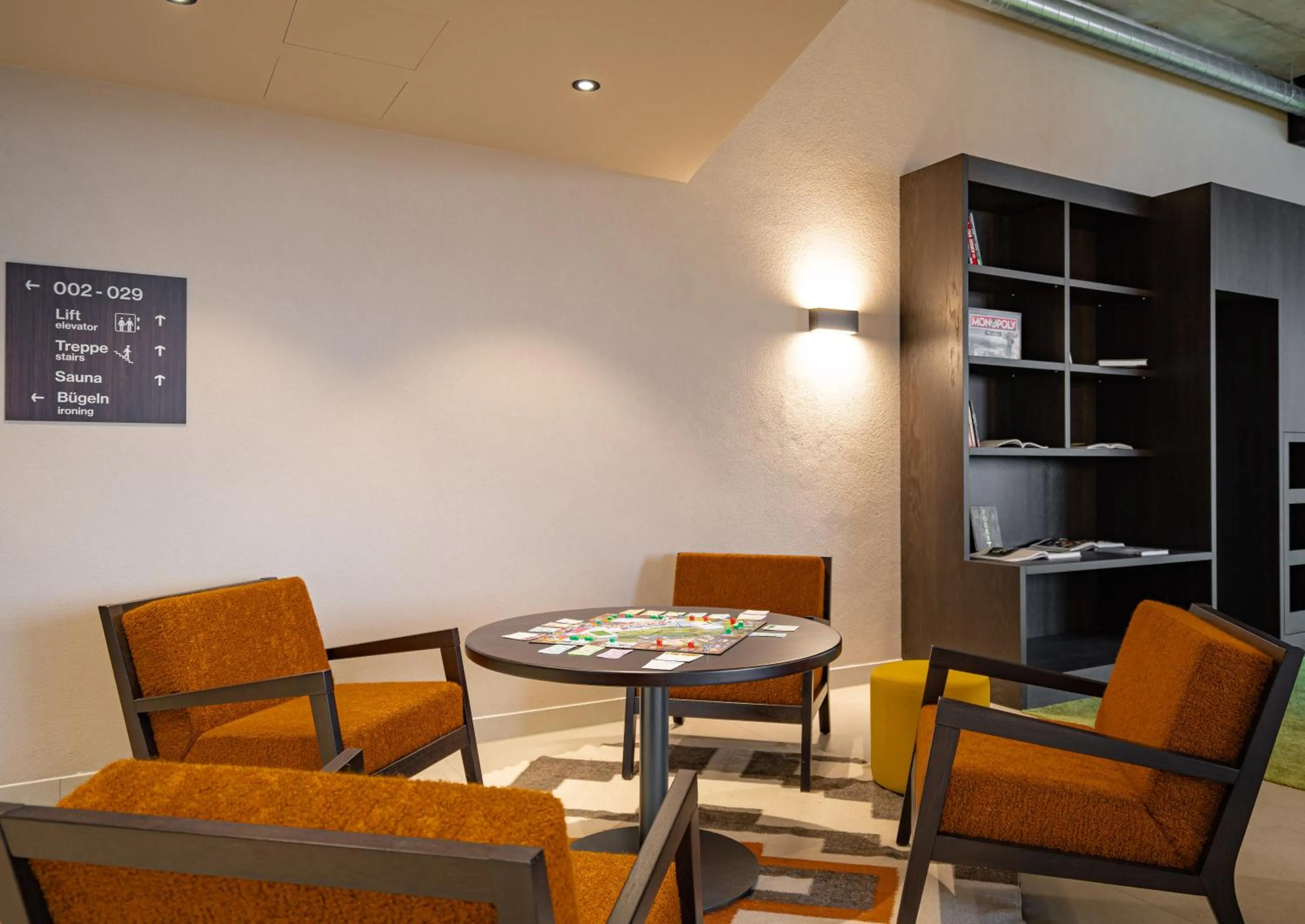 Seating area in das flax allgäu