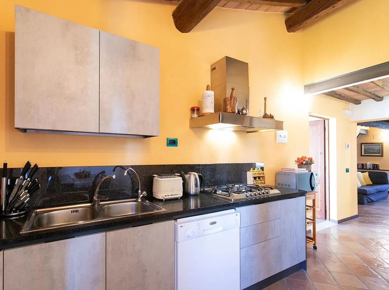 Kitchen or kitchenette in Villa Santa Chiara