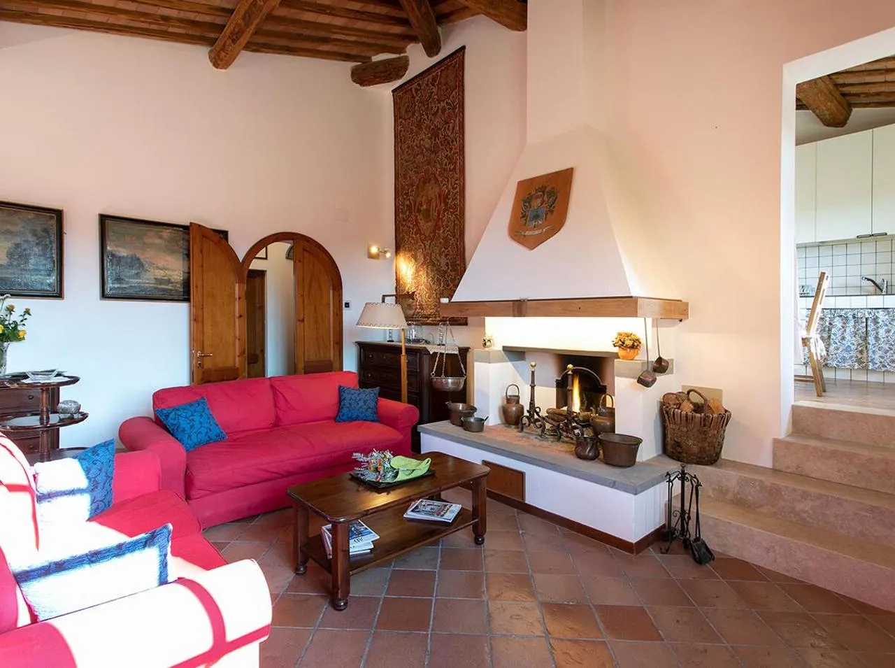 Living room in Villa Santa Chiara