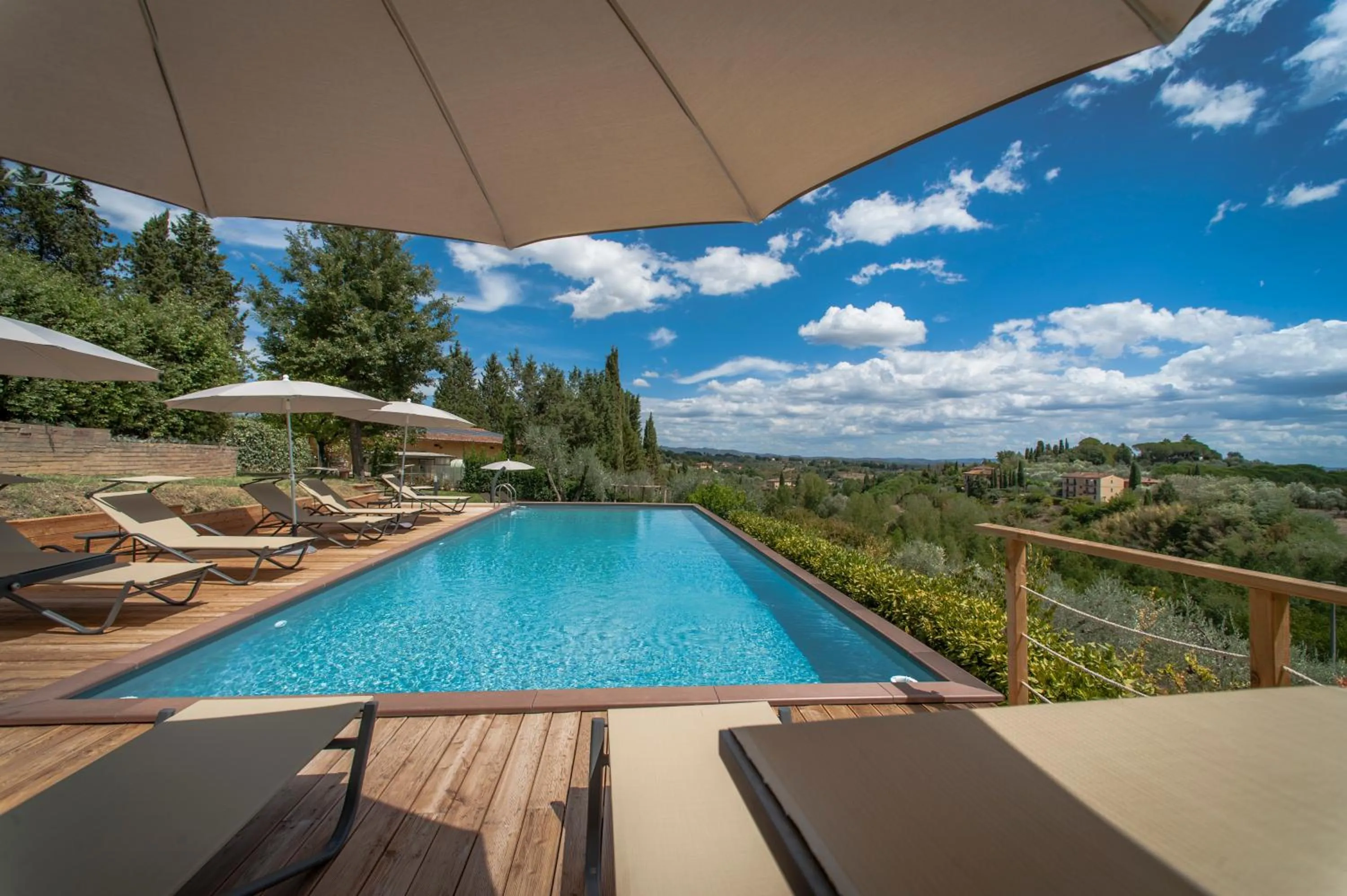 Pool view in Villa Santa Chiara