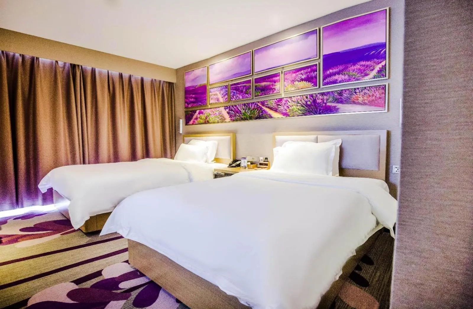 Bed in Lavande Hotel Zhumadian High Speed ​​Railway Station