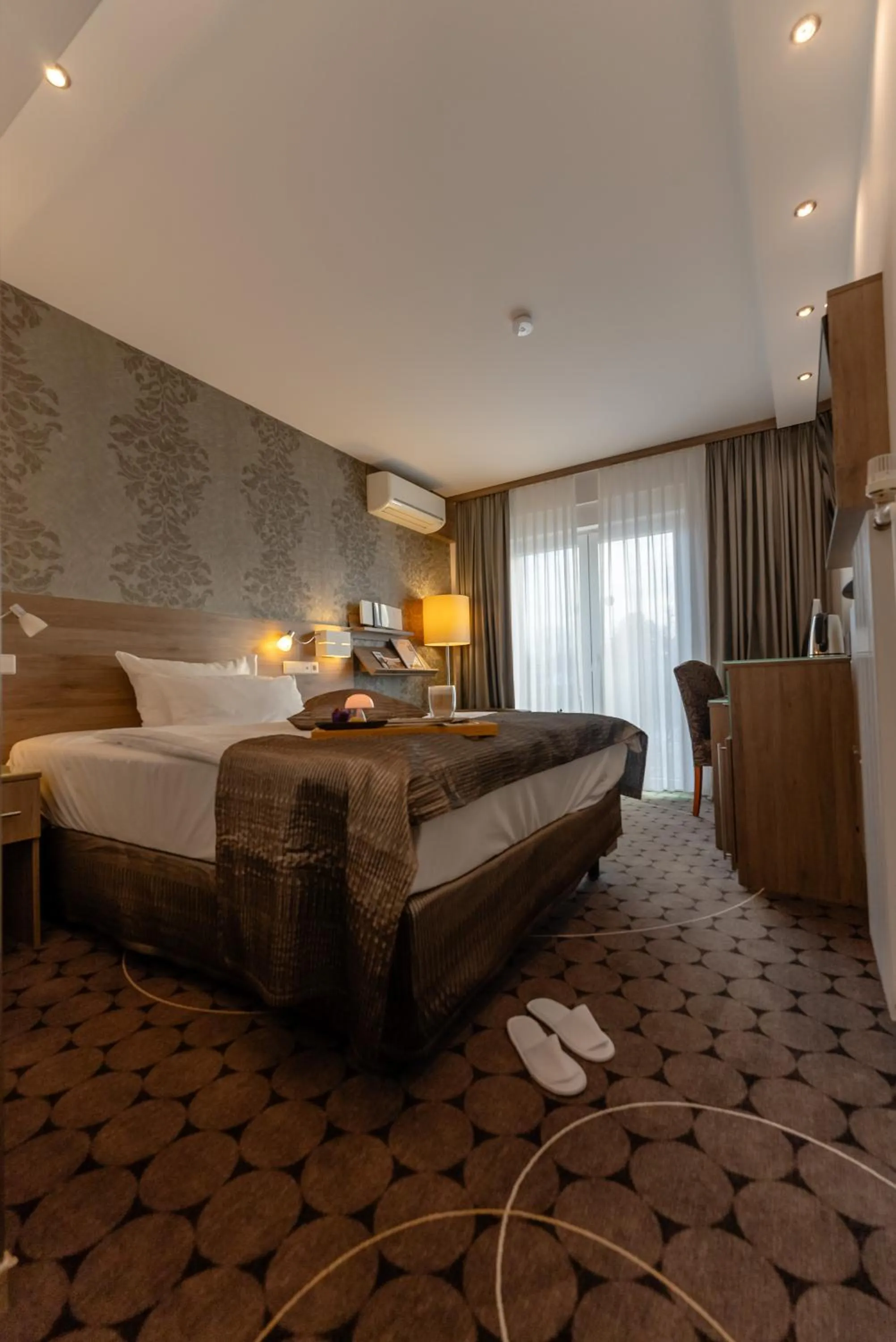 Bed in Hotel An der Wasserburg