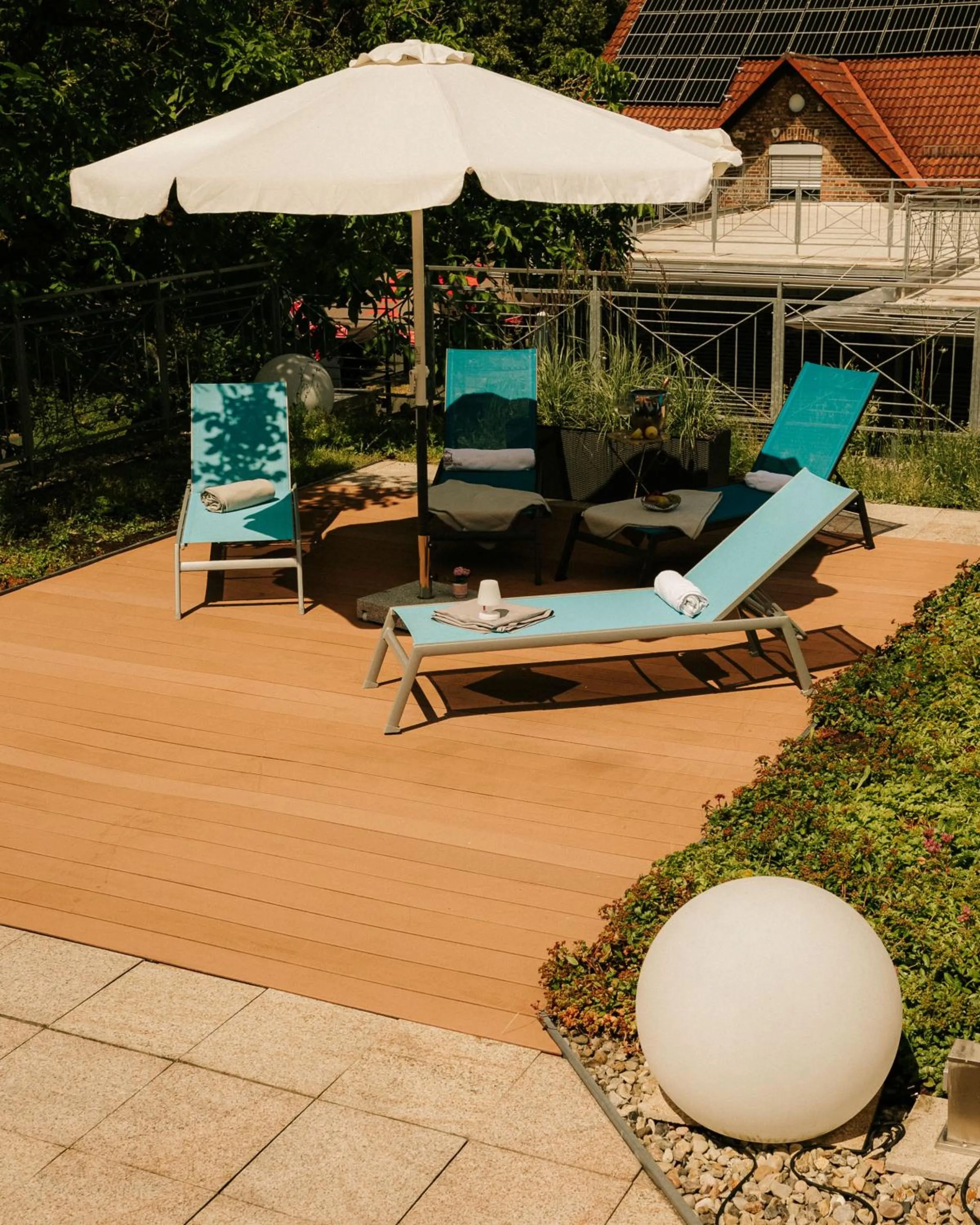 Patio in Hotel An der Wasserburg