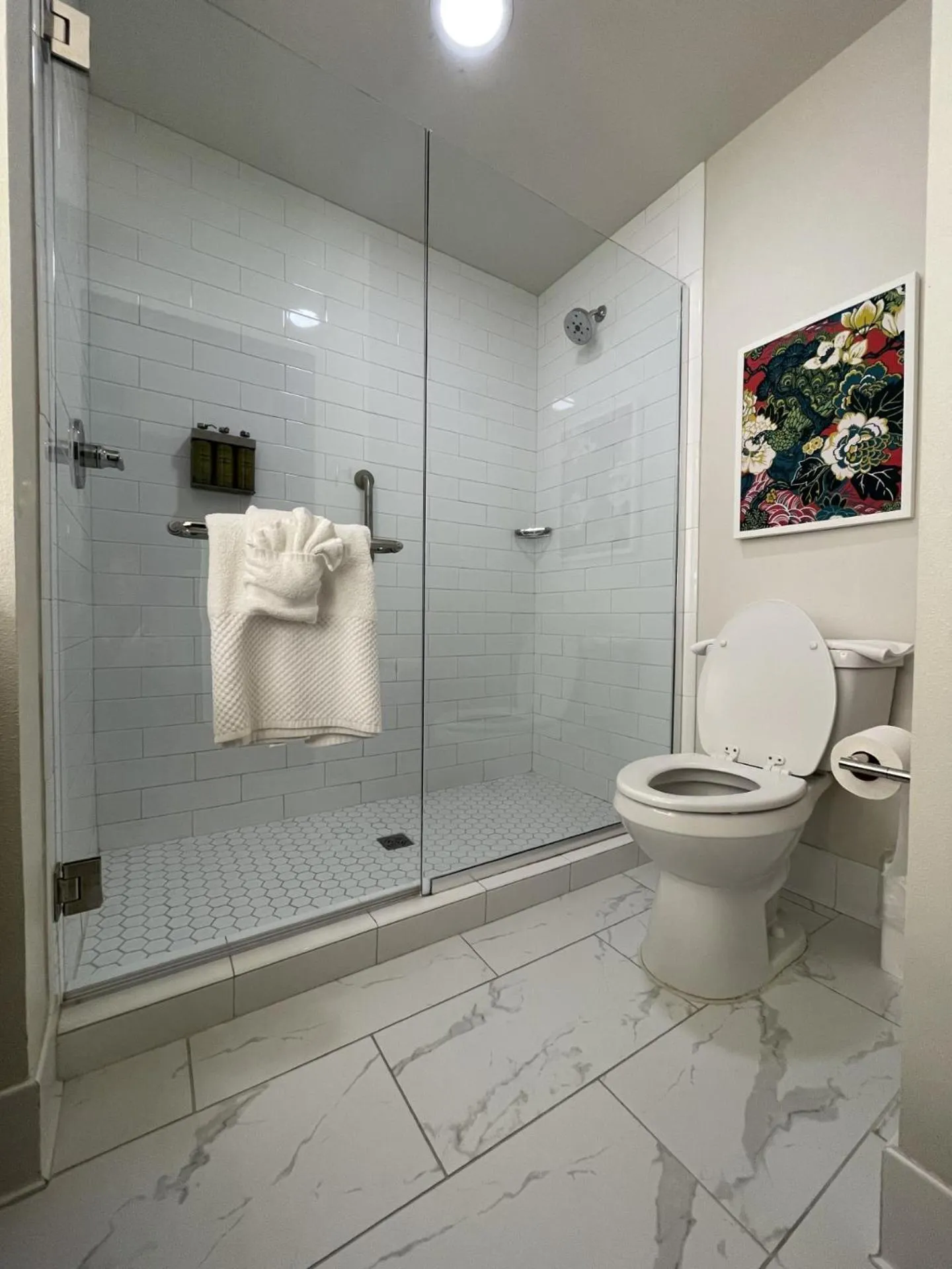 Shower in The Haywood, Tapestry Collection by Hilton