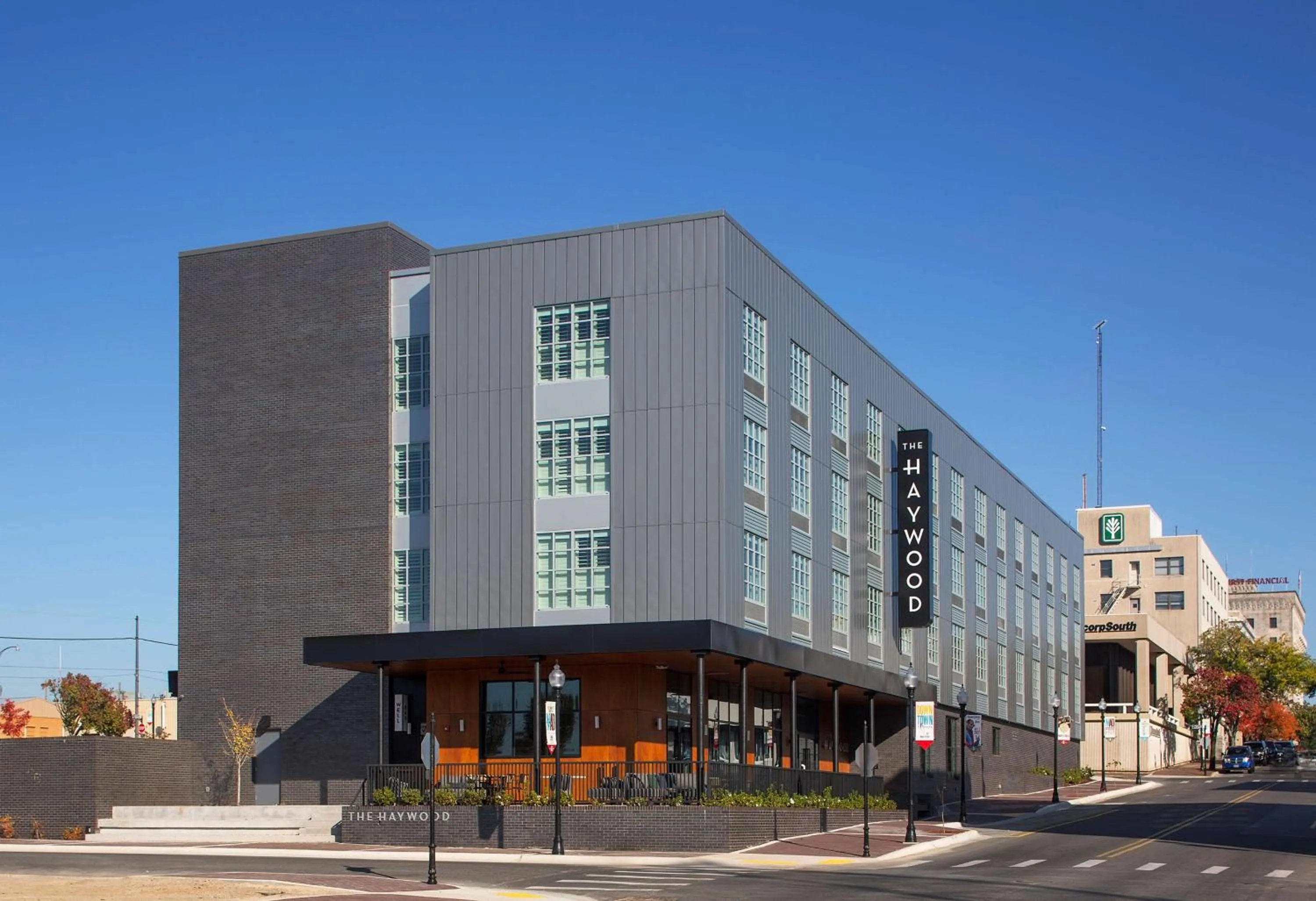 Property building in The Haywood, Tapestry Collection by Hilton