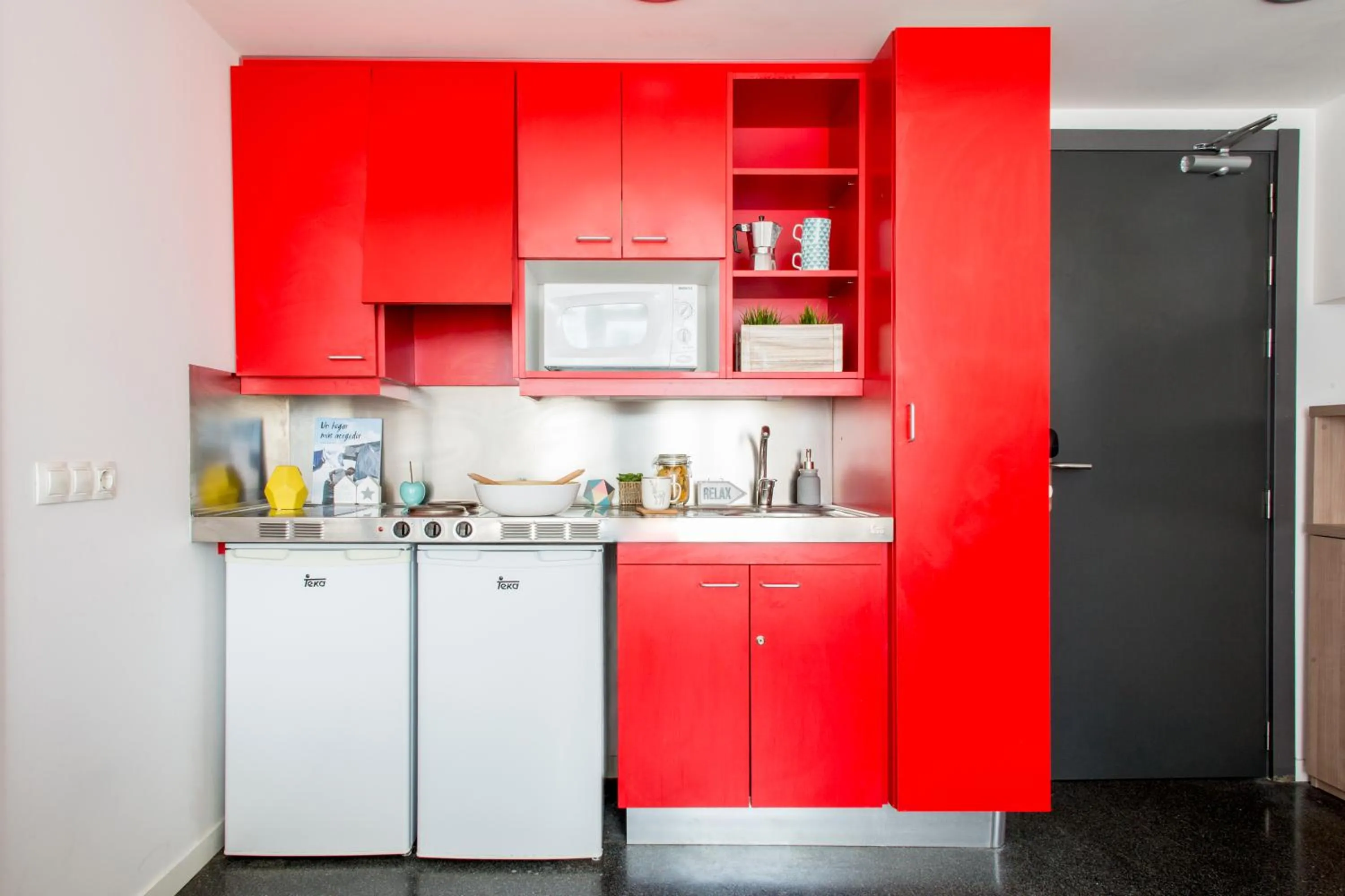 Kitchen or kitchenette in Alojamientos Universitarios Resa Hipatia