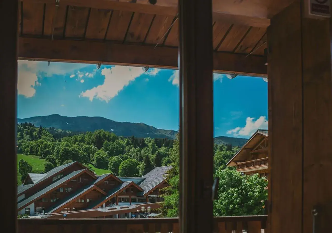 Twin Room with Mountain View - single occupancy in Hôtel Les Grangettes Twin Room with Mountain View - single occupancy in Hôtel Les Grangettes