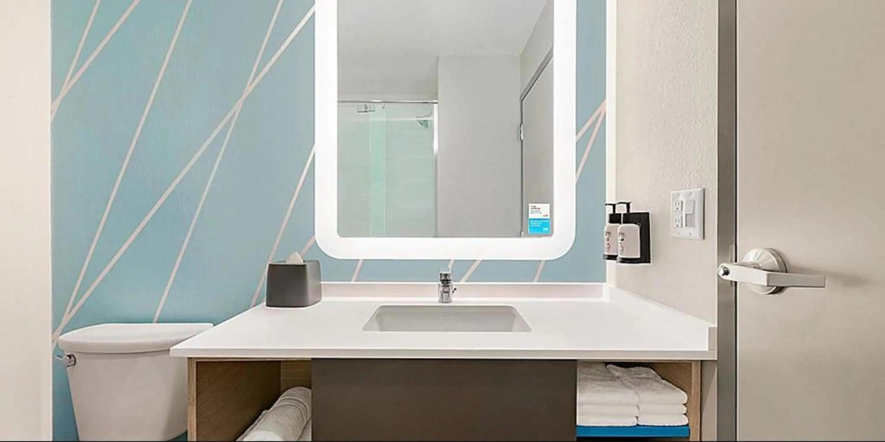 Bathroom in avid hotels - Nashville Airport by IHG