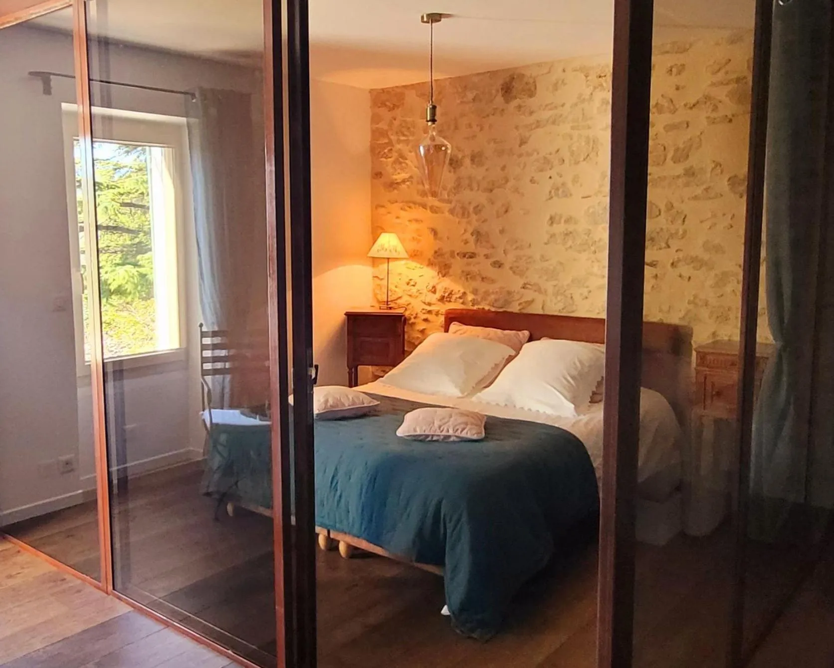 Bed in Mas La Pomarede