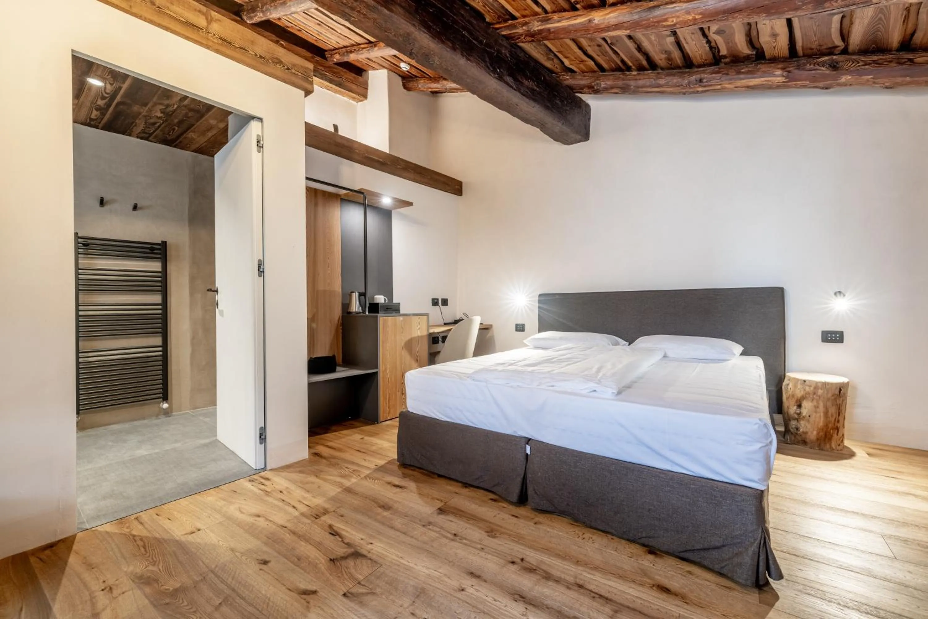 Bed in Curt di Clement Eco Mobility Hotel