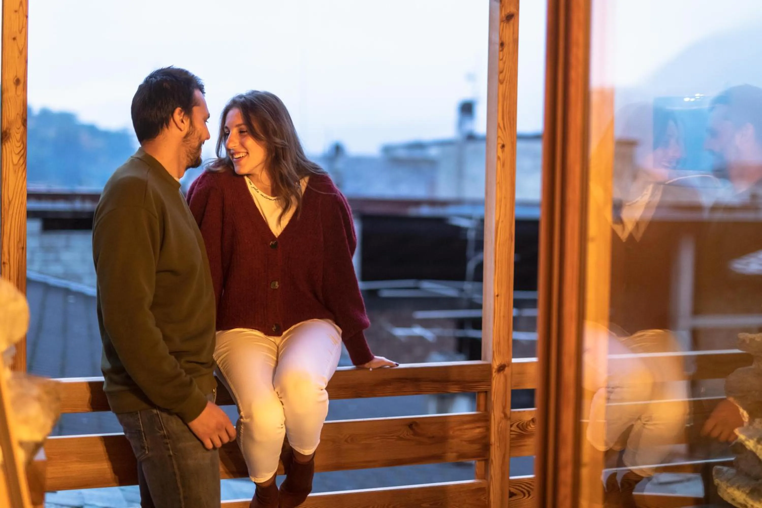 People in Curt di Clement Eco Mobility Hotel