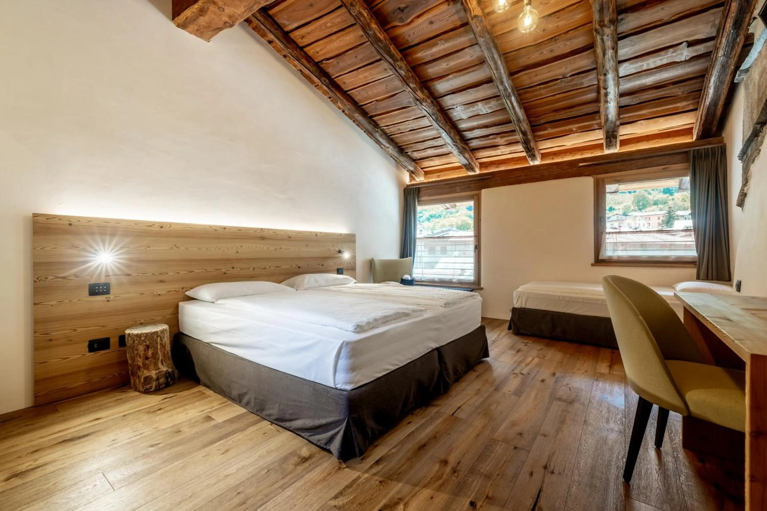 Bed in Curt di Clement Eco Mobility Hotel