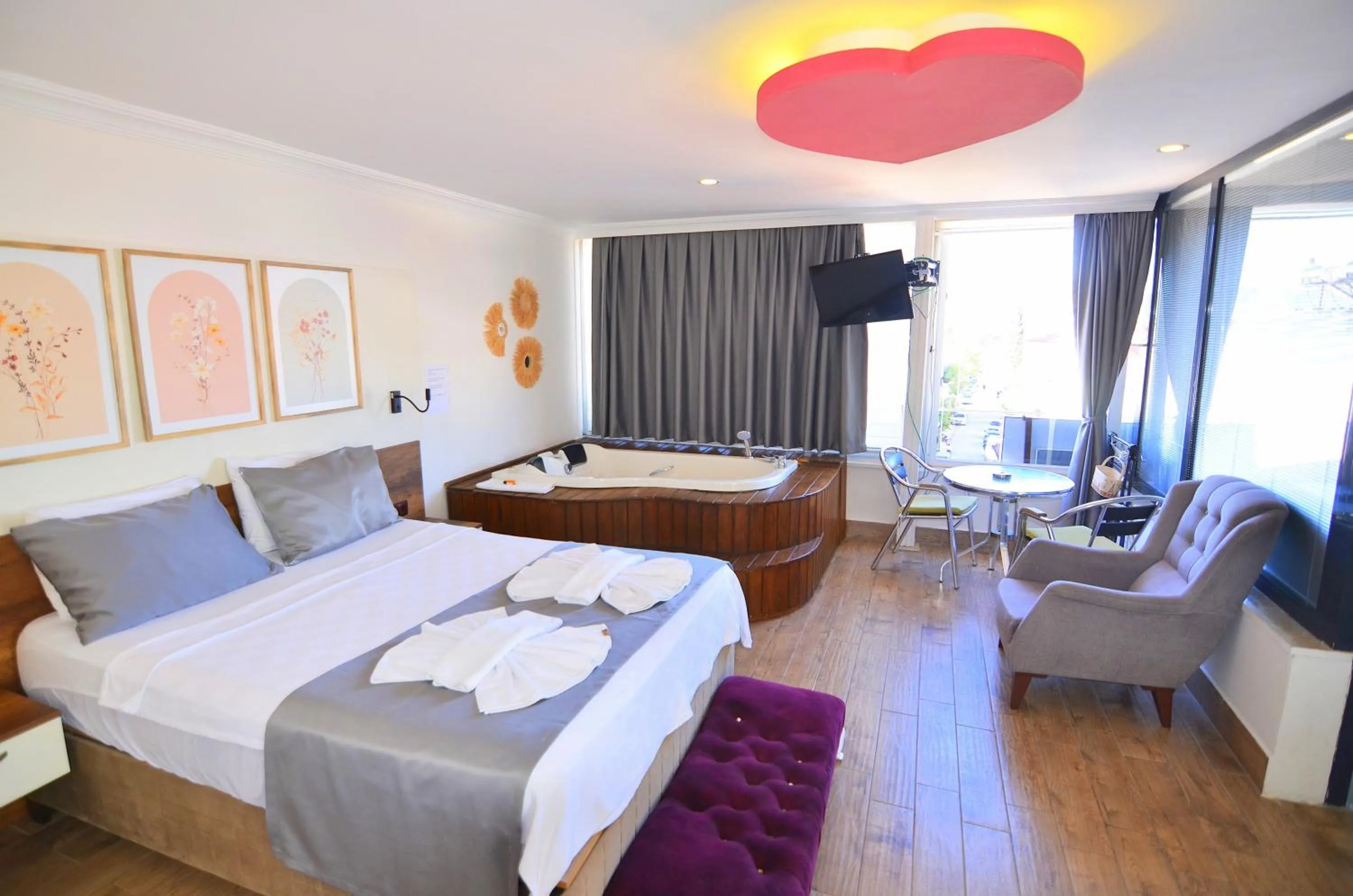 Bed in Mykonut Apart Hotel