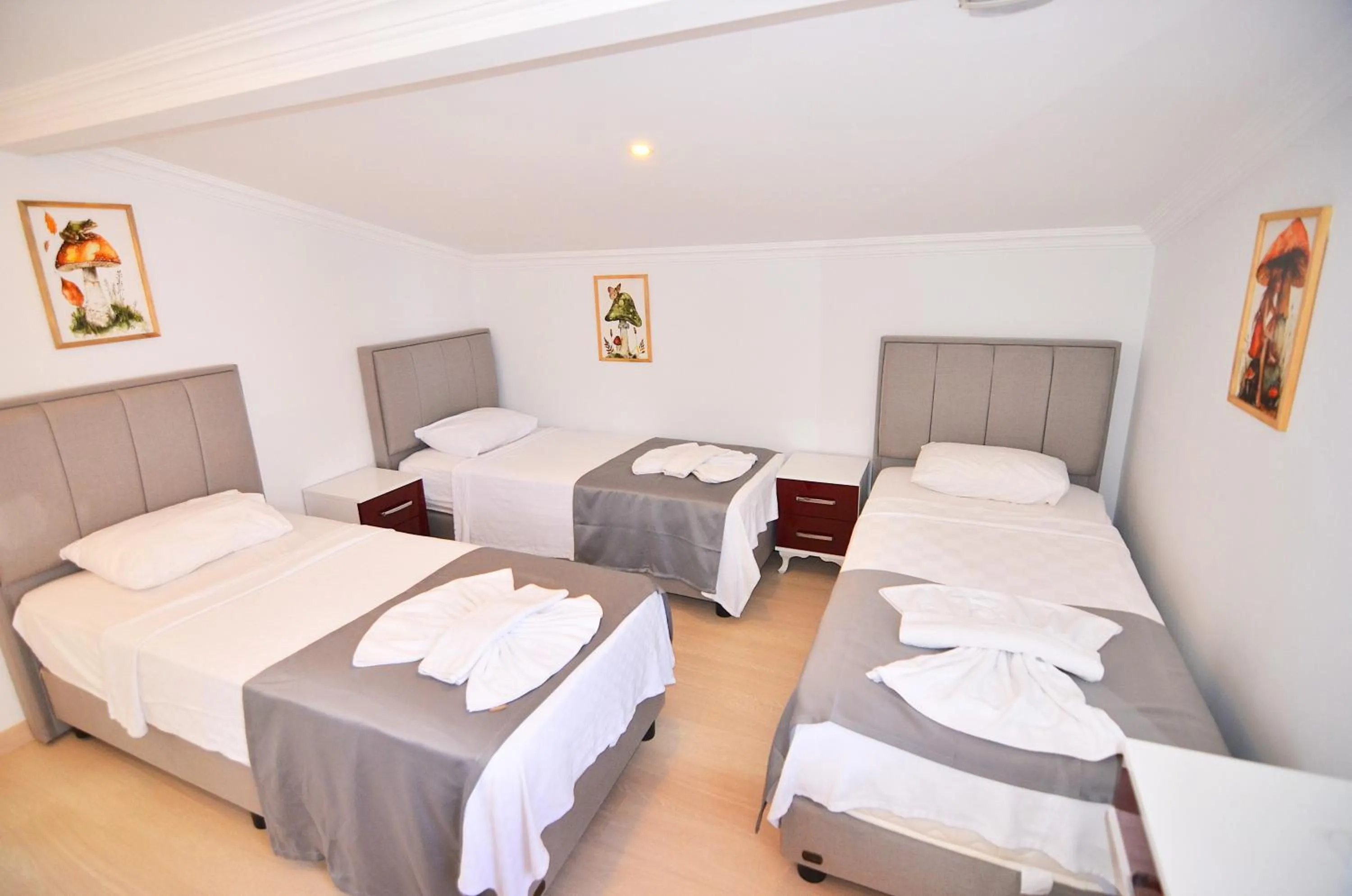 Bed in Mykonut Apart Hotel