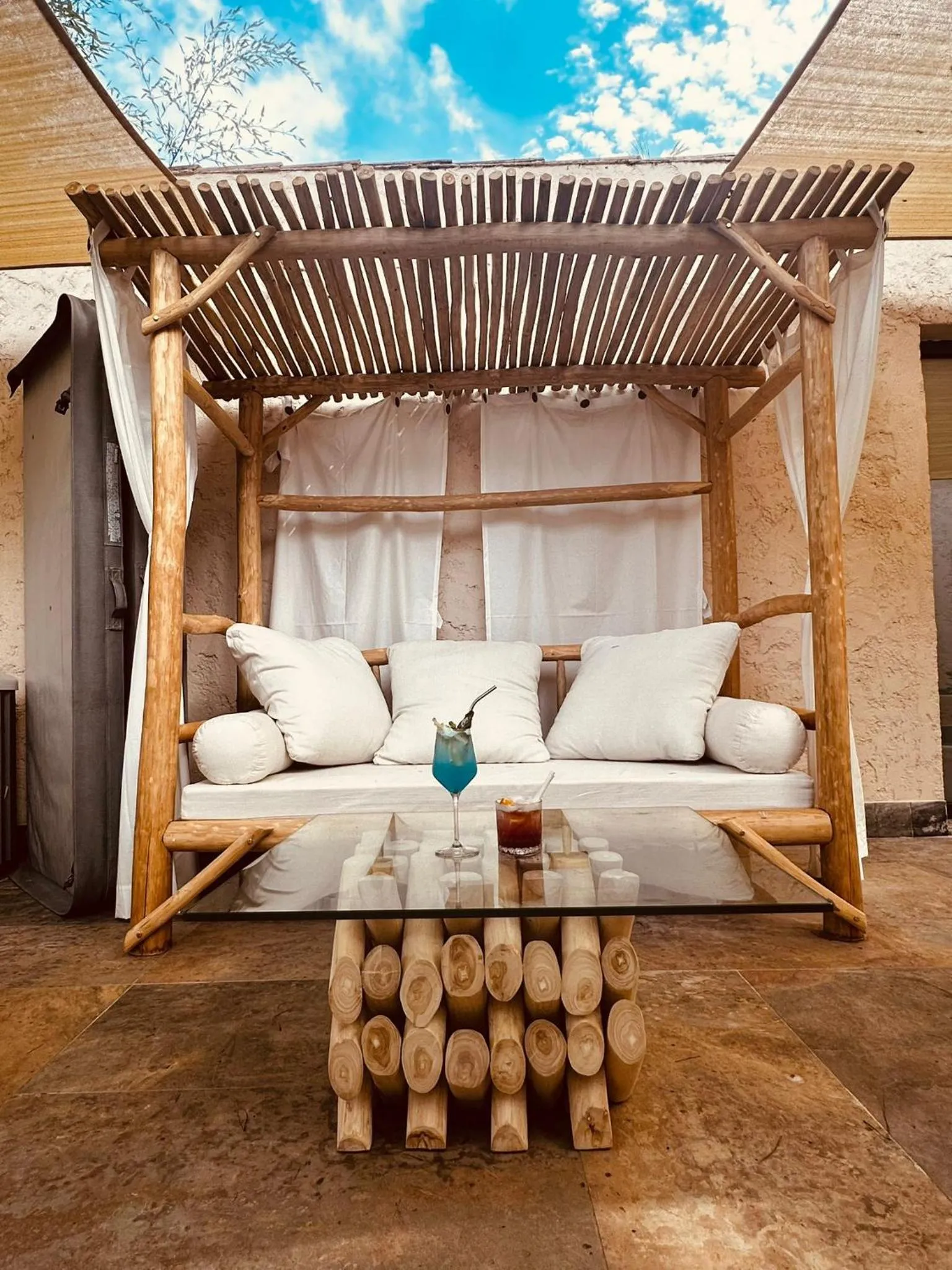 Patio in La Villa Dune, Hôtel & Spa