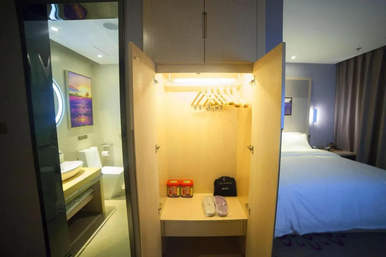 Bed in Lavande Hotel Taian Dongyue Street Daimiao Bed in Lavande Hotel Taian Dongyue Street Daimiao