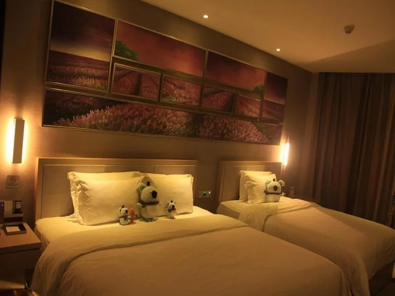 Bed in Lavande Hotel Yinchuan Railway Station Wanda