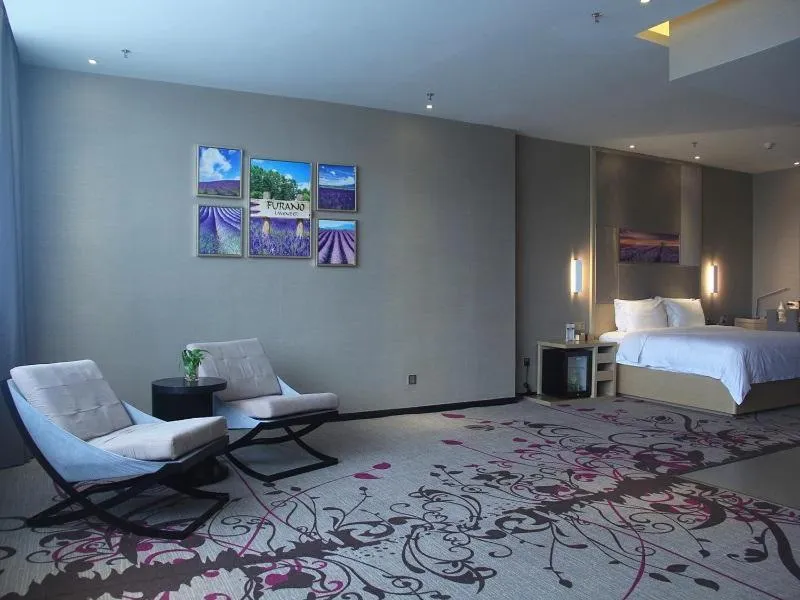 Bed in Lavande Hotel Yinchuan Railway Station Wanda