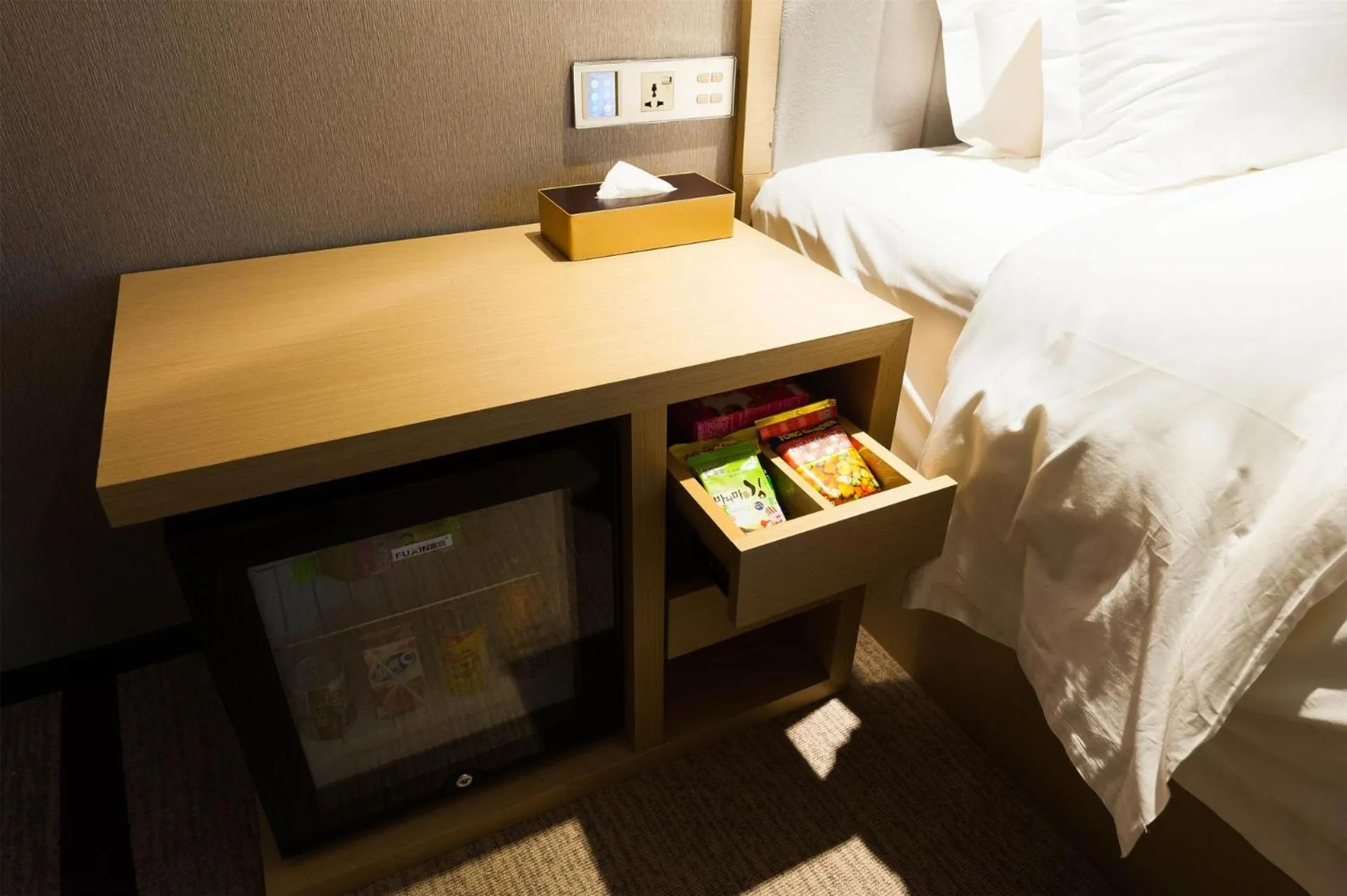 Bed in Lavande Hotel Langzhong Railway Station And International Trade City