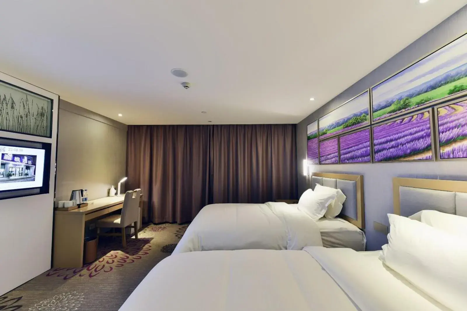 Bed in Lavande Hotel Xining Haihu New District Wanda Plaza Bed in Lavande Hotel Xining Haihu New District Wanda Plaza