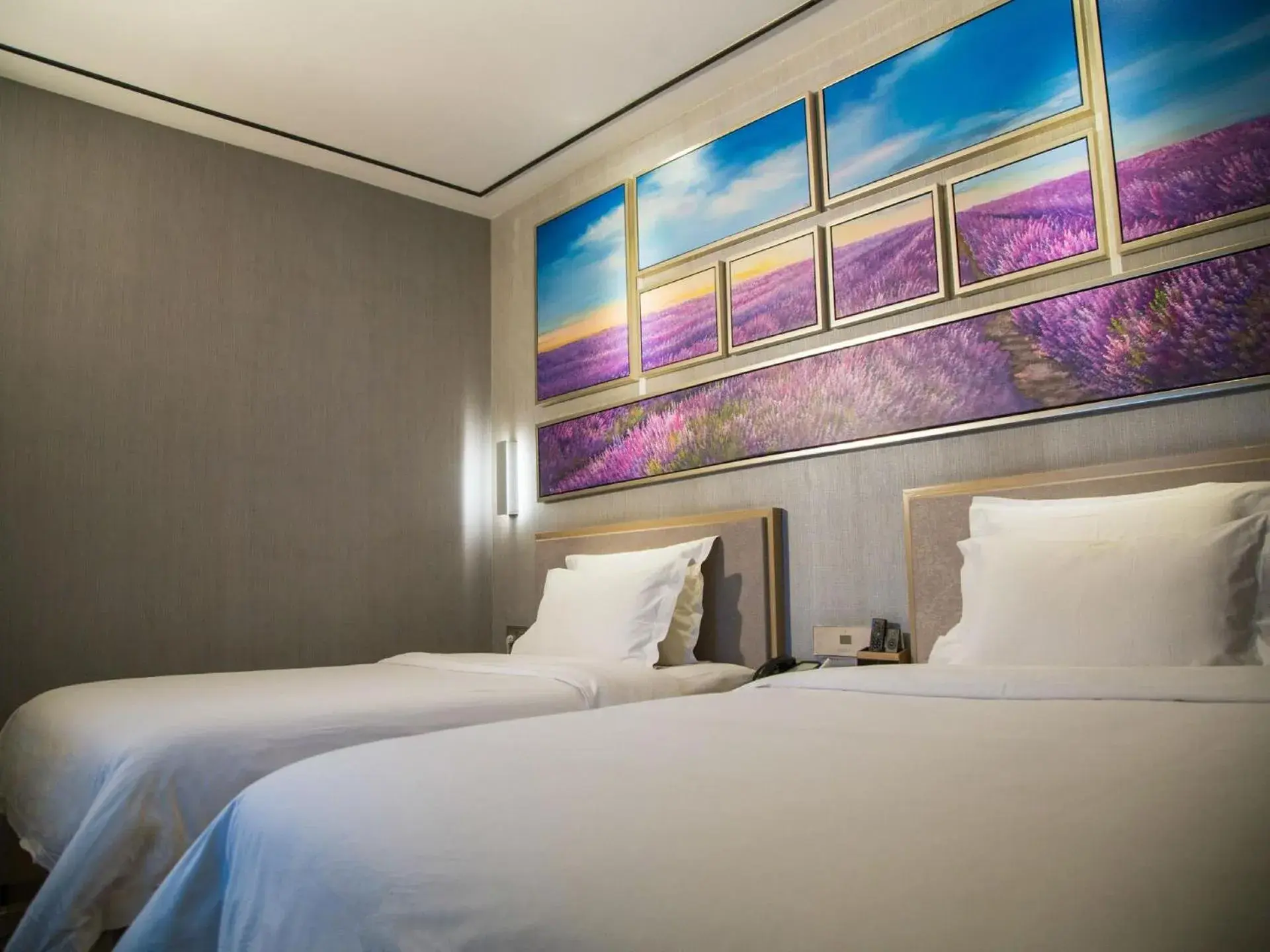 Bed in Lavande Hotel Longnan Changjiang River Avenue Bed in Lavande Hotel Longnan Changjiang River Avenue