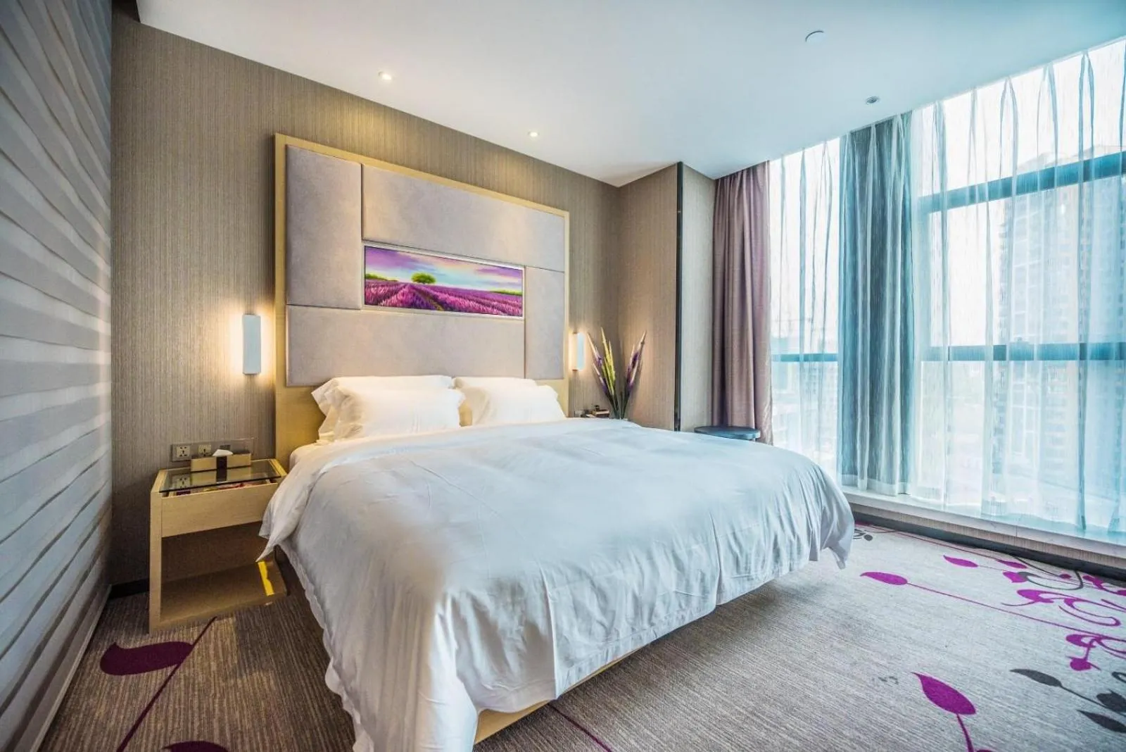 Bed in Lavande Hotel Chongqing Tongliang Wanda Plaza Gas Tower