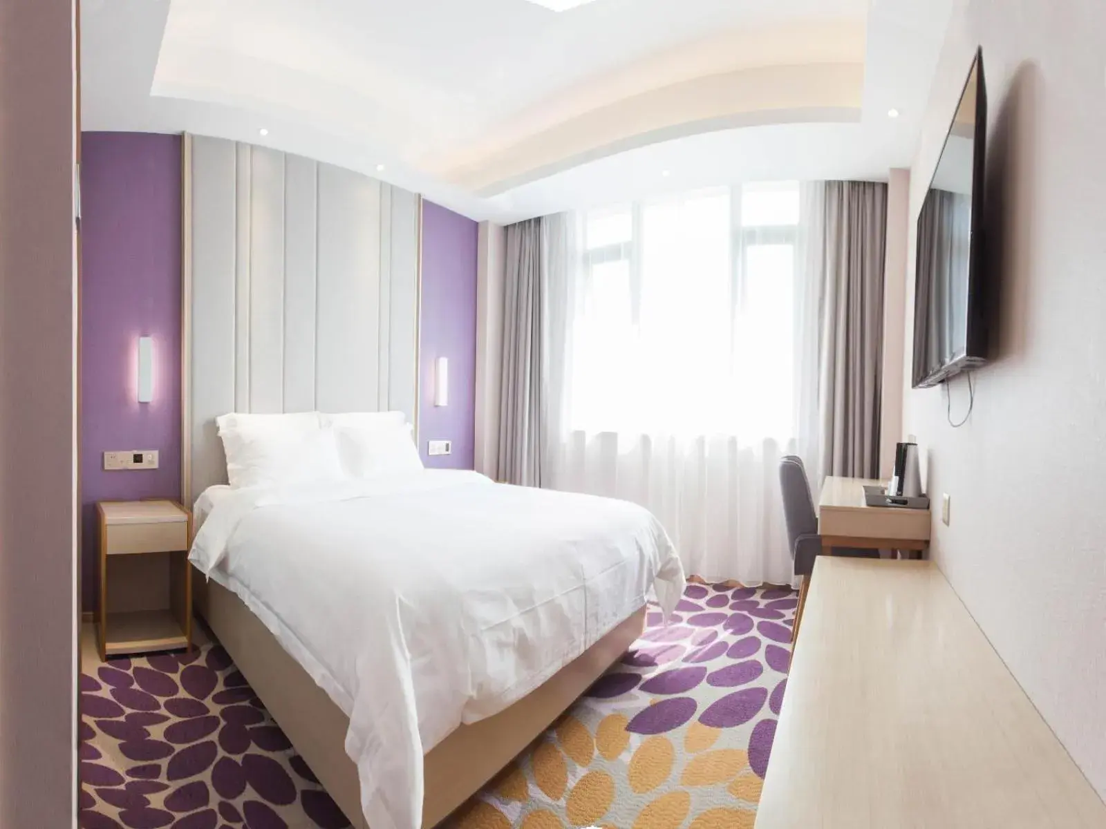 Bed in Lavande Hotel Puning International Commodity Mall Bed in Lavande Hotel Puning International Commodity Mall