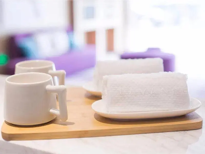 Bed in Lavande Hotel Zigong Tanmulin Lantern Park Bed in Lavande Hotel Zigong Tanmulin Lantern Park