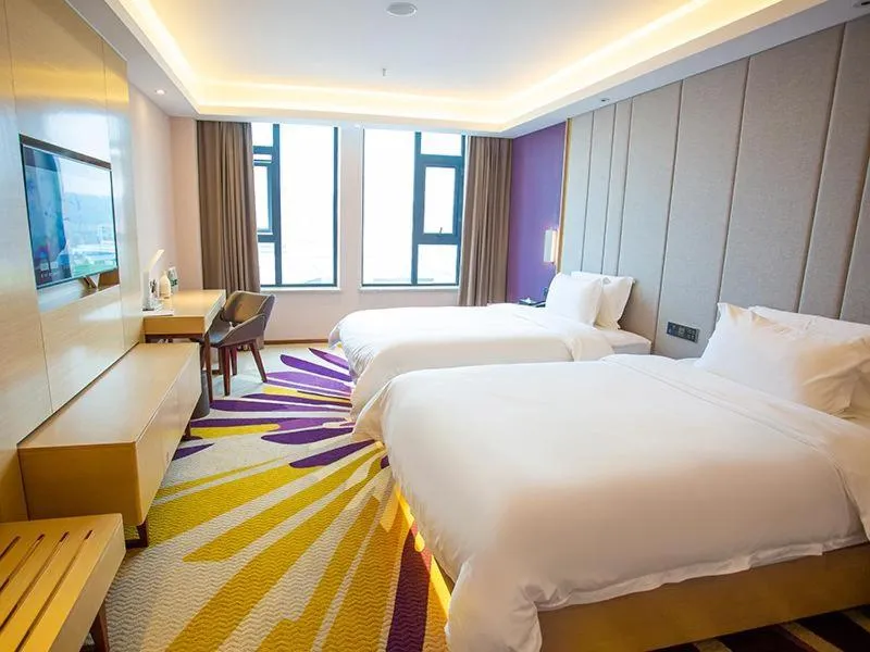 Bed in Lavande Hotel Mianyang Santai North Passenger Transport Center Binjiang Park