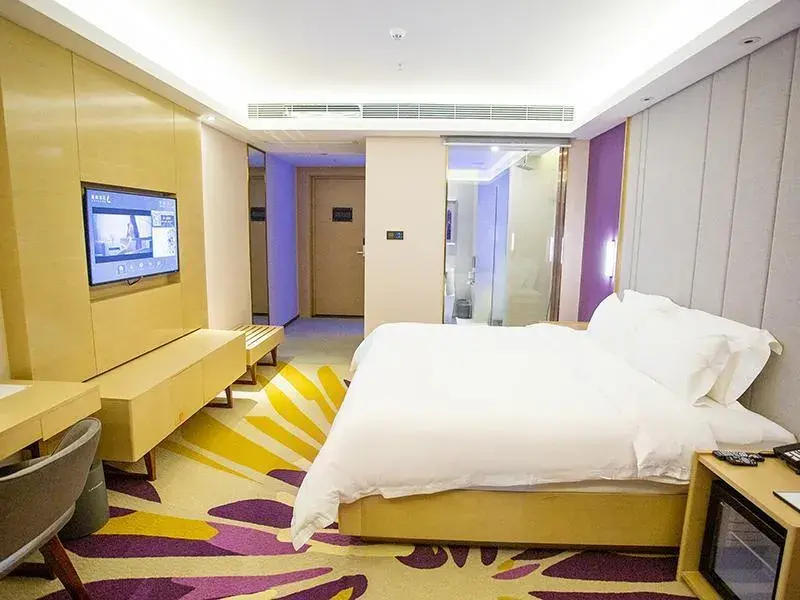 Bed in Lavande Hotel Mianyang Santai North Passenger Transport Center Binjiang Park Bed in Lavande Hotel Mianyang Santai North Passenger Transport Center Binjiang Park