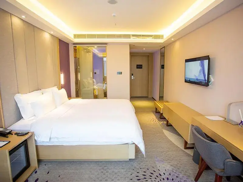 Bed in Lavande Hotel Mianyang Santai North Passenger Transport Center Binjiang Park Bed in Lavande Hotel Mianyang Santai North Passenger Transport Center Binjiang Park