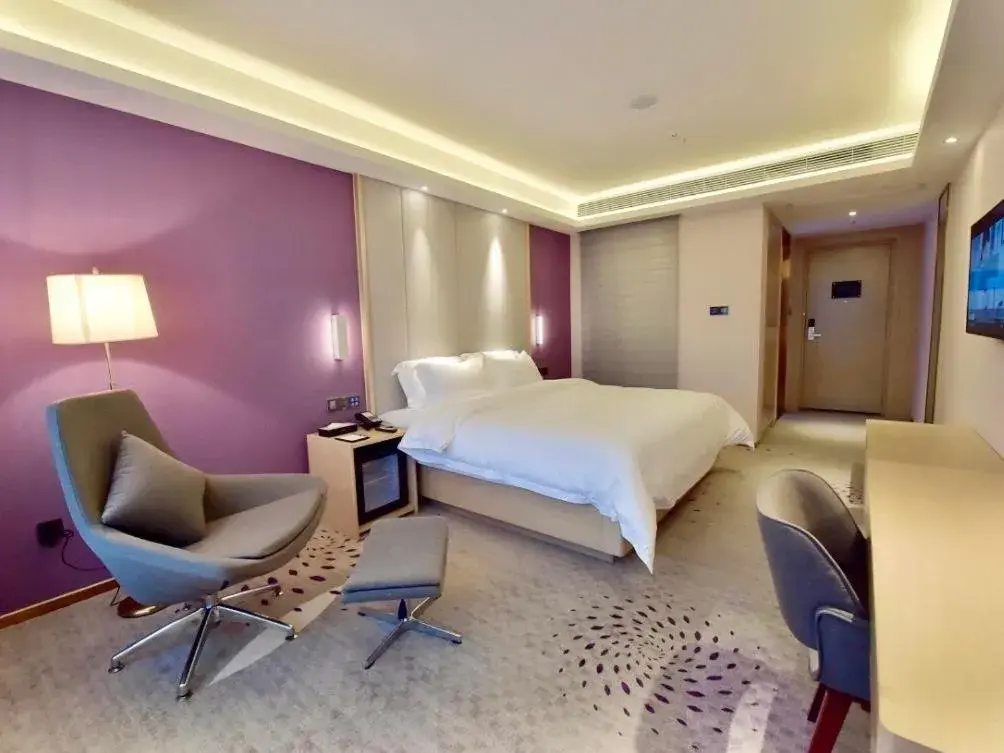 Bed in Lavande Hotel Mianyang Santai North Passenger Transport Center Binjiang Park Bed in Lavande Hotel Mianyang Santai North Passenger Transport Center Binjiang Park