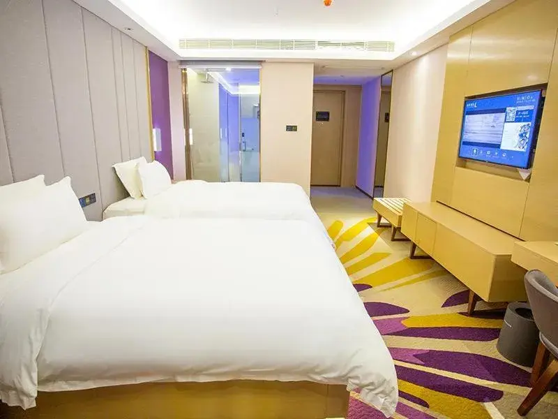 Bed in Lavande Hotel Mianyang Santai North Passenger Transport Center Binjiang Park Bed in Lavande Hotel Mianyang Santai North Passenger Transport Center Binjiang Park