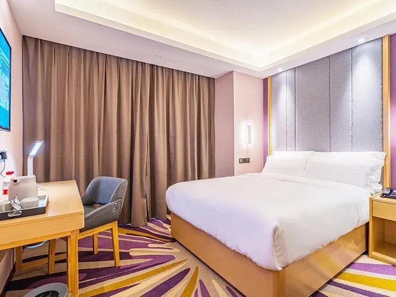 Bed in Lavande Hotel Zhaoqing Qixingyan Scenic Spot Yihua International Square Bed in Lavande Hotel Zhaoqing Qixingyan Scenic Spot Yihua International Square