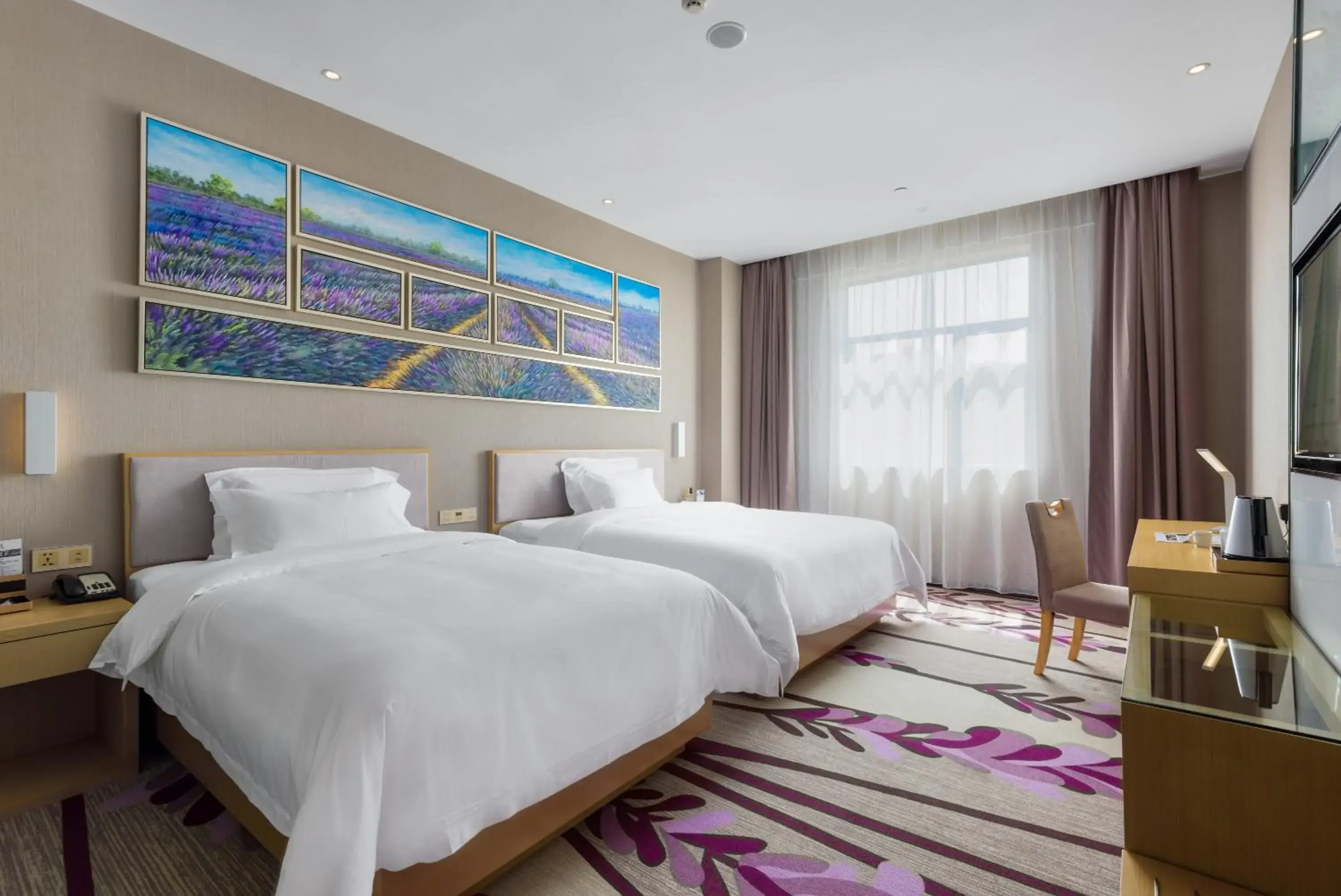 Bed in Lavande Hotel Zhaoqing Qixingyan Scenic Spot Yihua International Square Bed in Lavande Hotel Zhaoqing Qixingyan Scenic Spot Yihua International Square