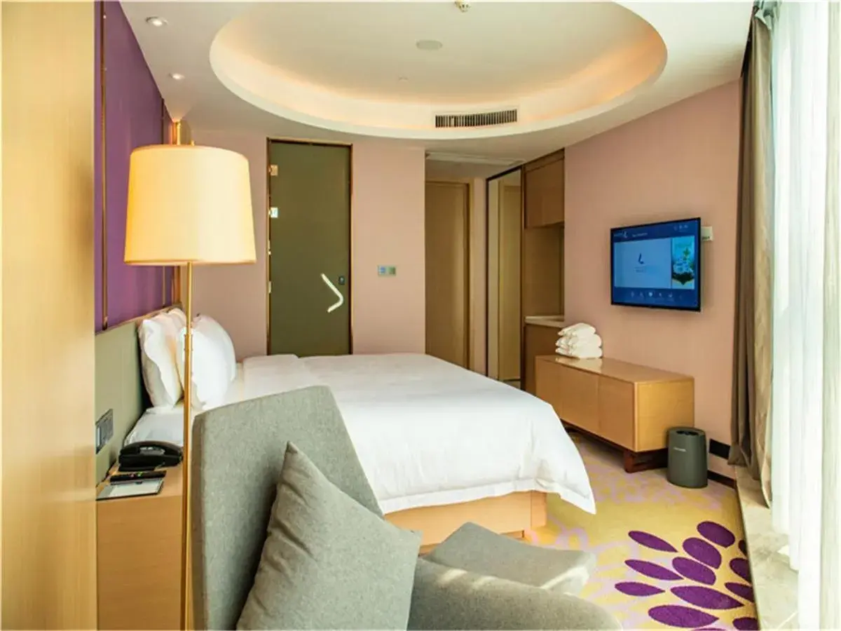 Bed in Lavande Hotel Jiangmen Golf Club Bed in Lavande Hotel Jiangmen Golf Club