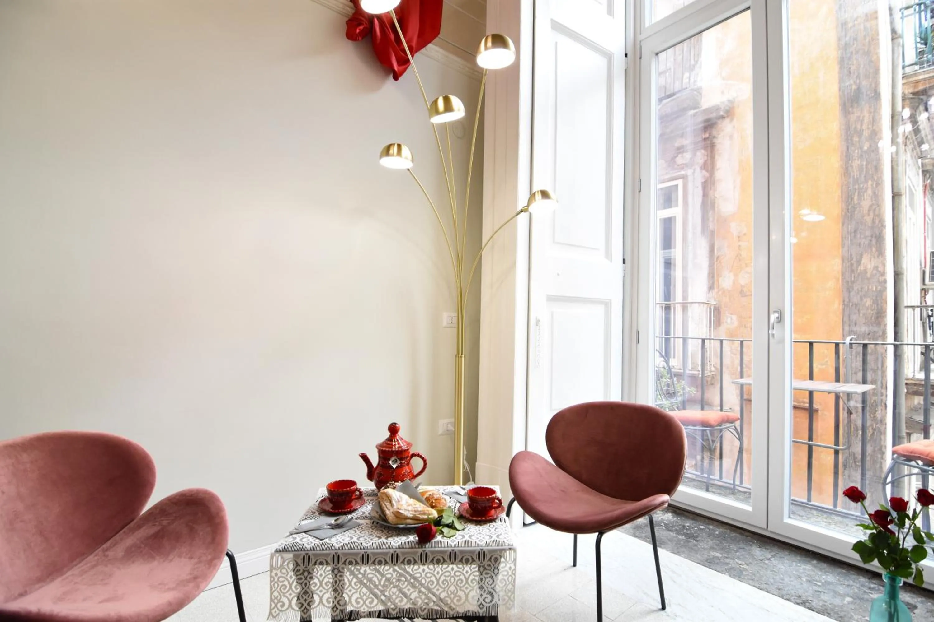 Living room in Palà Suites